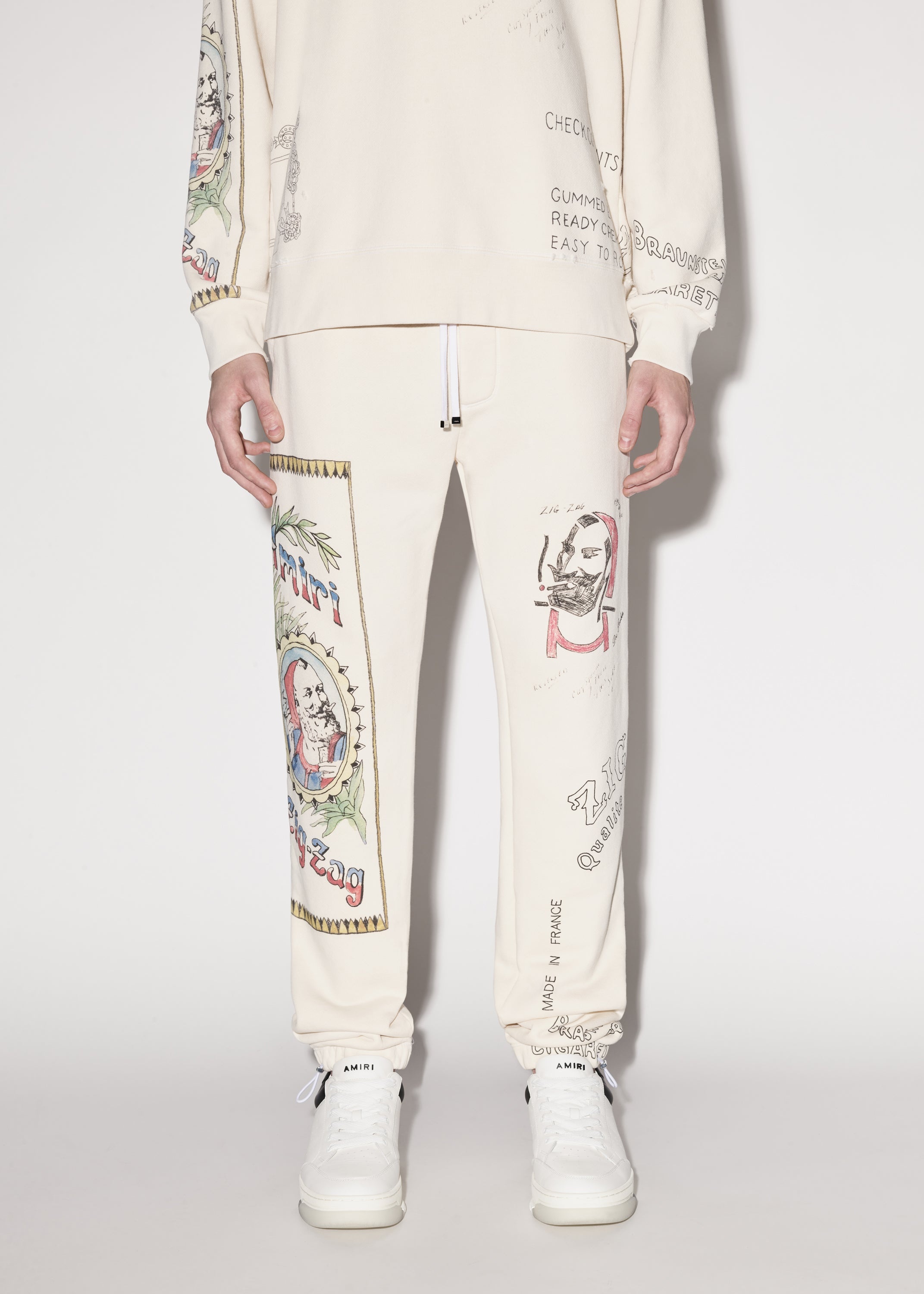 ZIG-ZAG SKETCH SWEATPANTS - 2