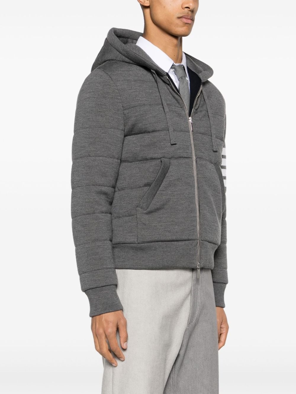 4-Bar stripe hooded jacket - 3