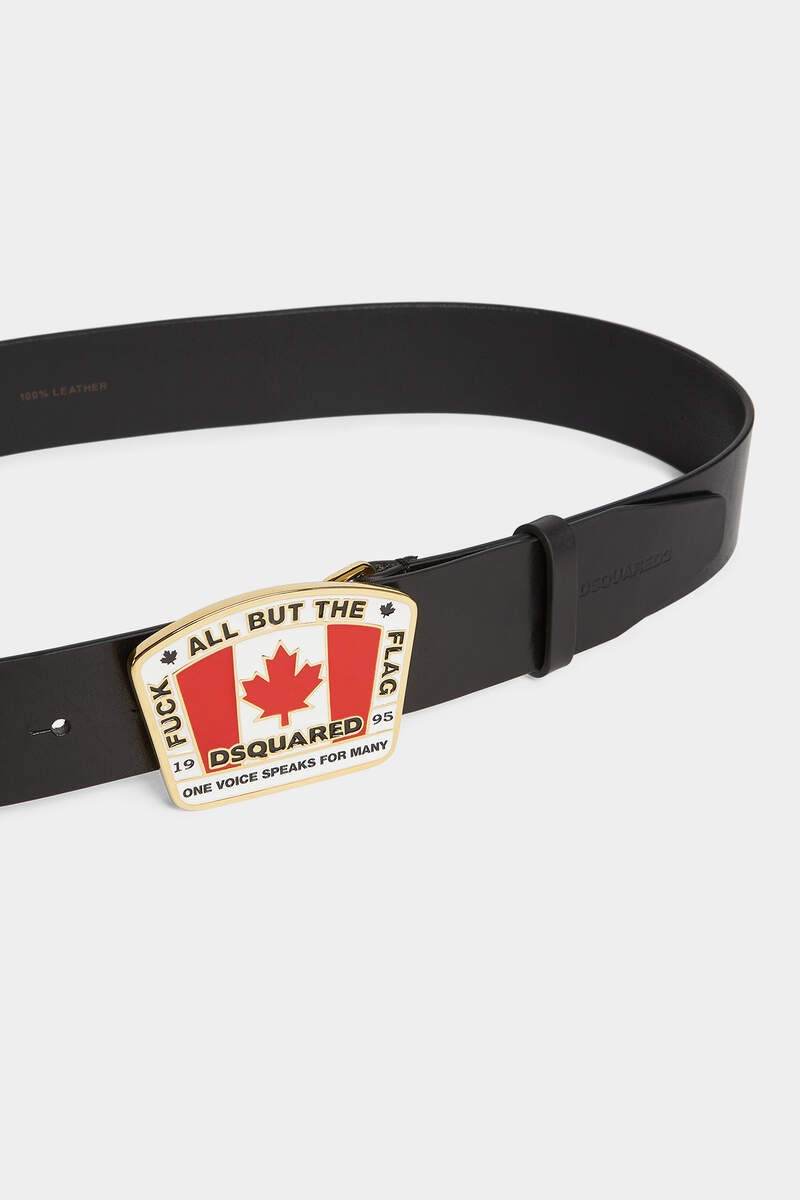 CANADIAN FLAG PLAQUE BELT - 3