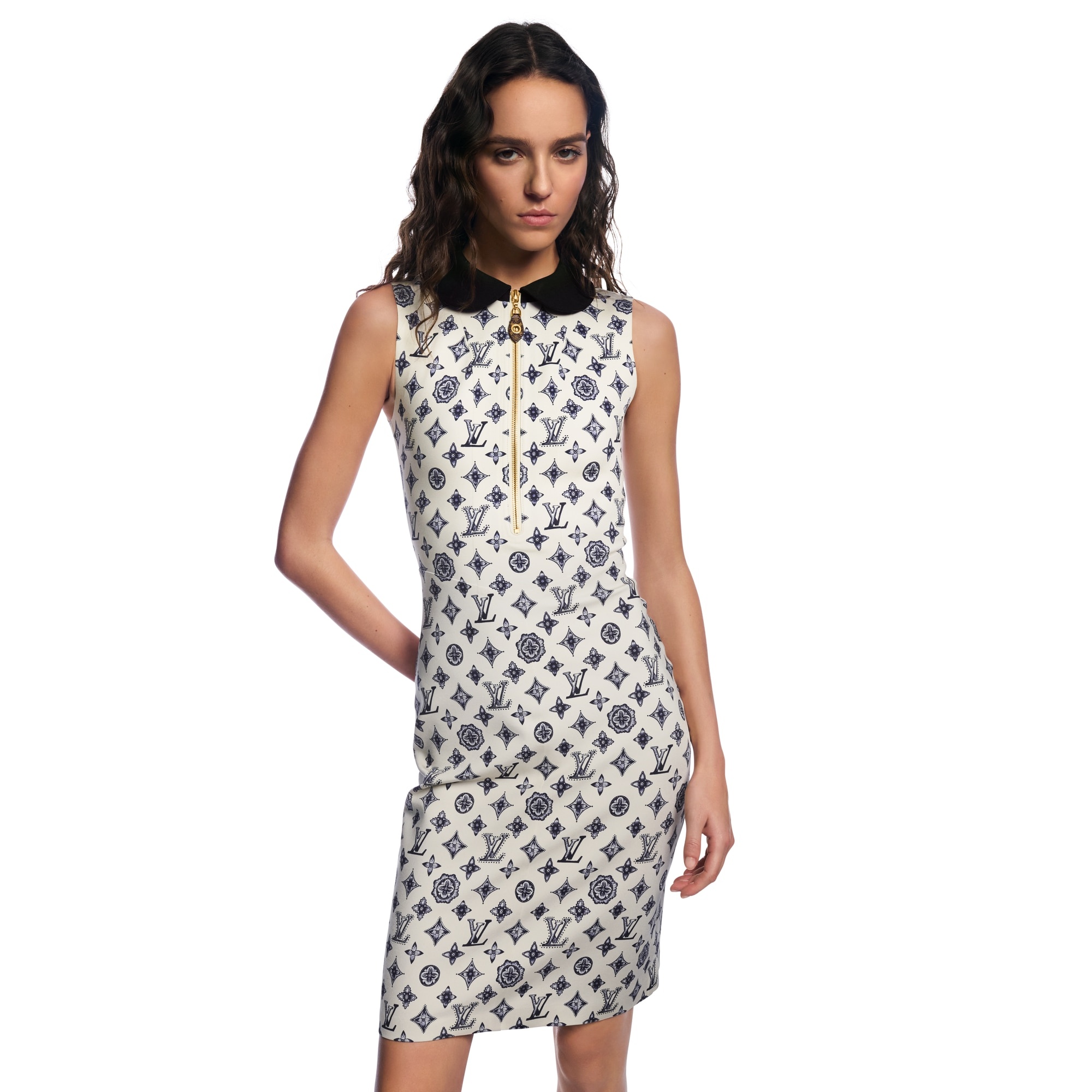 Monogram Fitted Dress - 2