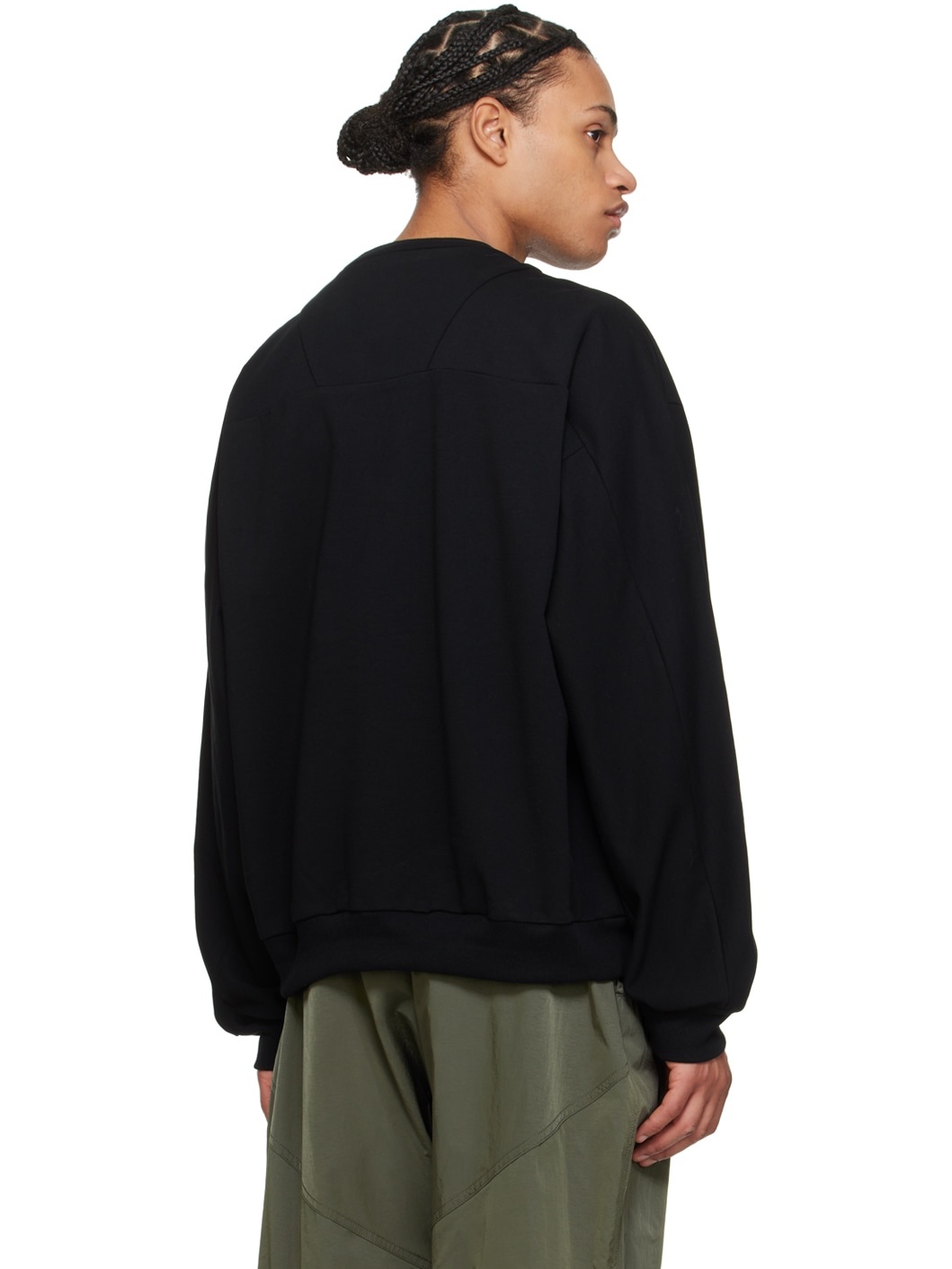 Black Embroidered Sweatshirt - 3