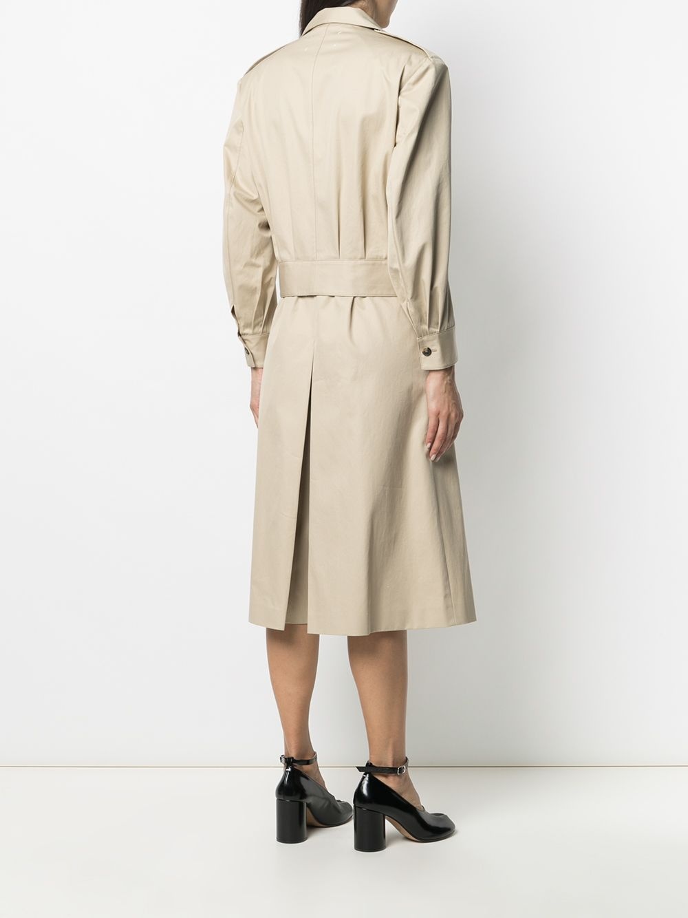 cropped trench jumpsuit - 4