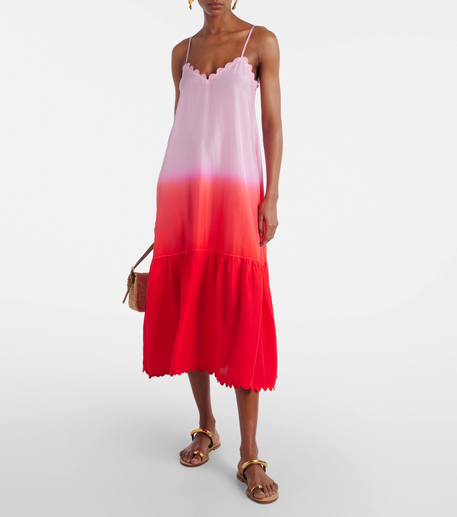 Ombré silk midi dress - 2