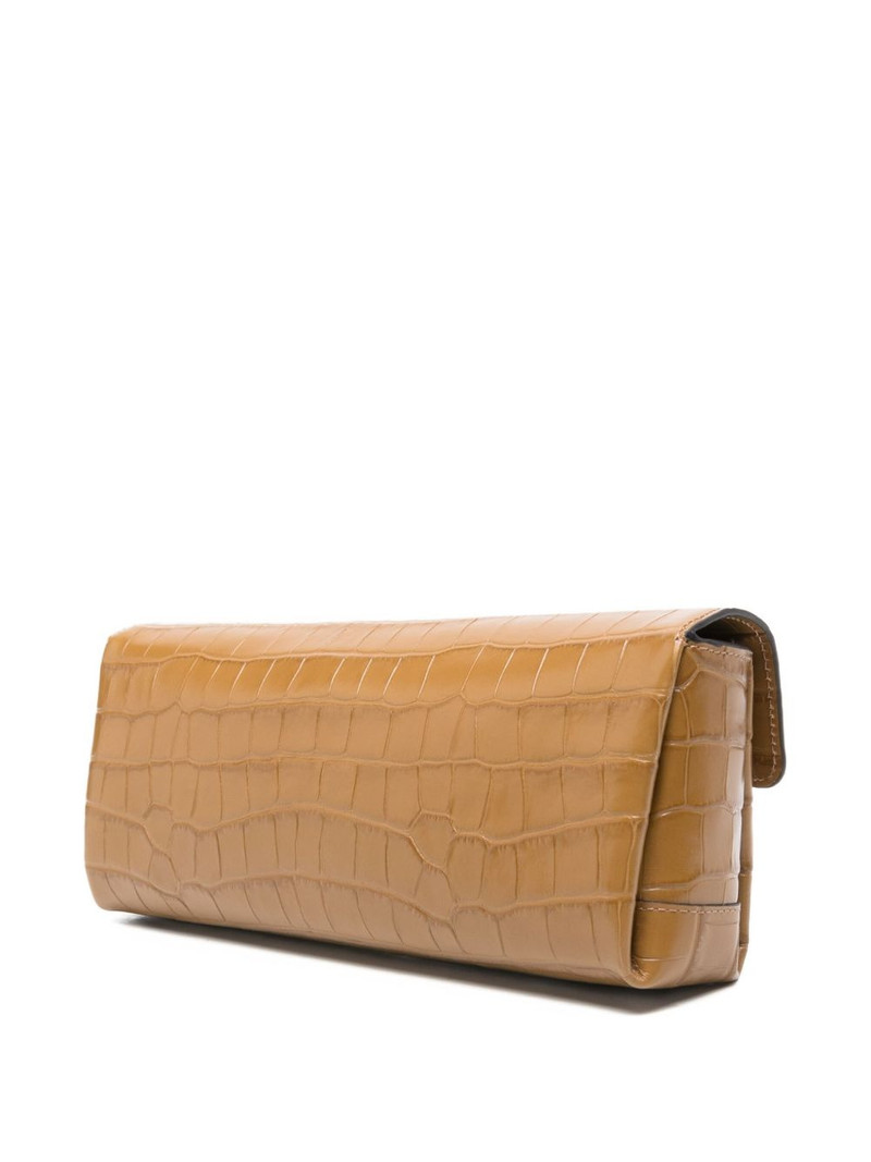 TOTEME croco-embossed clutch bag outlook