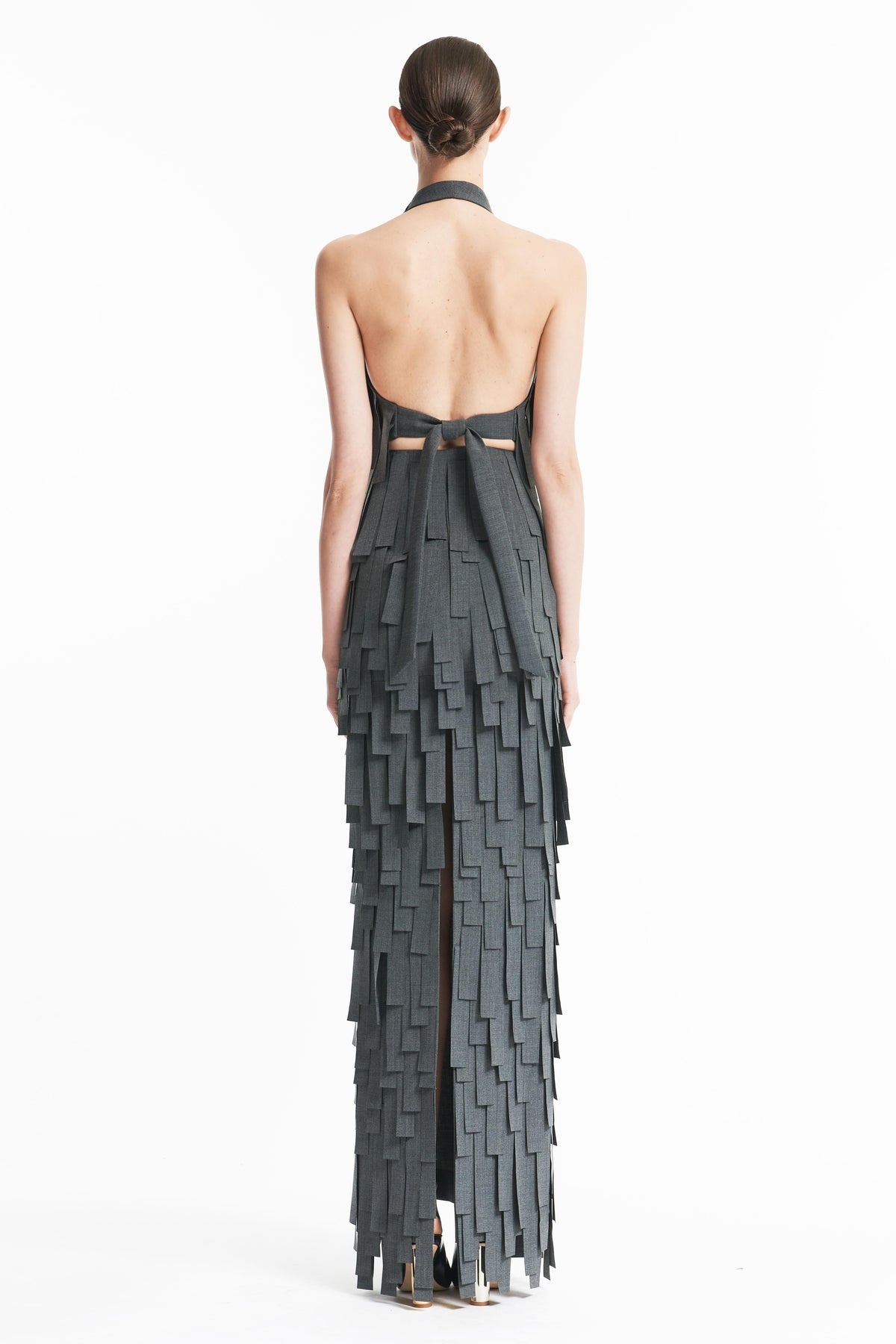 MULTI RECTANGLE SKIRT GREY - 4