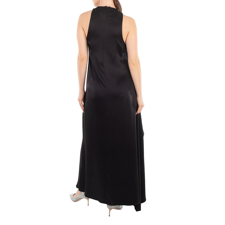 JW Anderson Sleeveless Draped Round Neck Midi Dress - 3