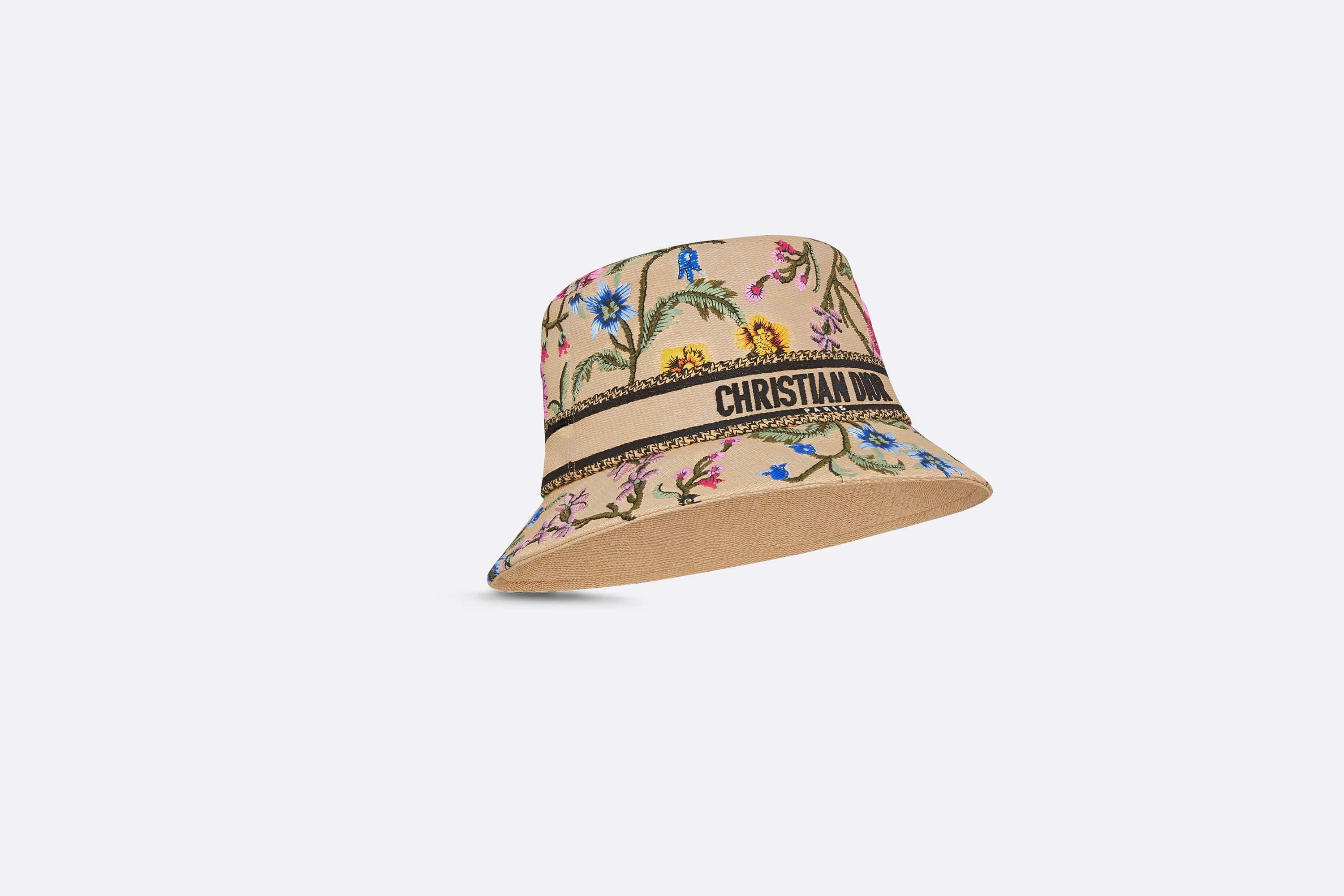 D-Bobby Dior Petites Fleurs Small Brim Bucket Hat - 1