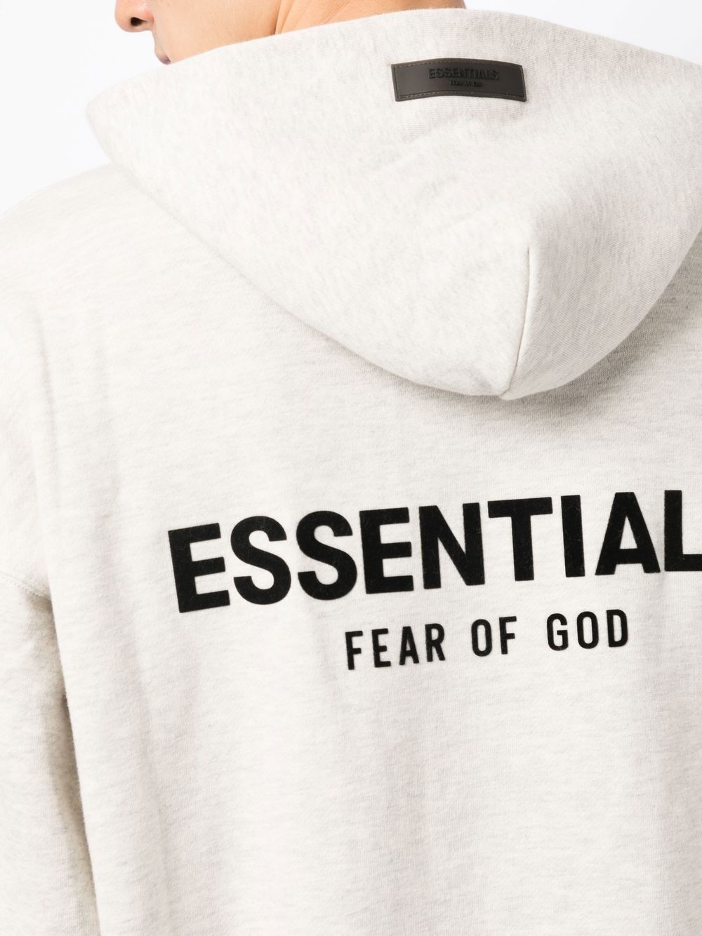 logo-print cotton-blend hoodie - 5