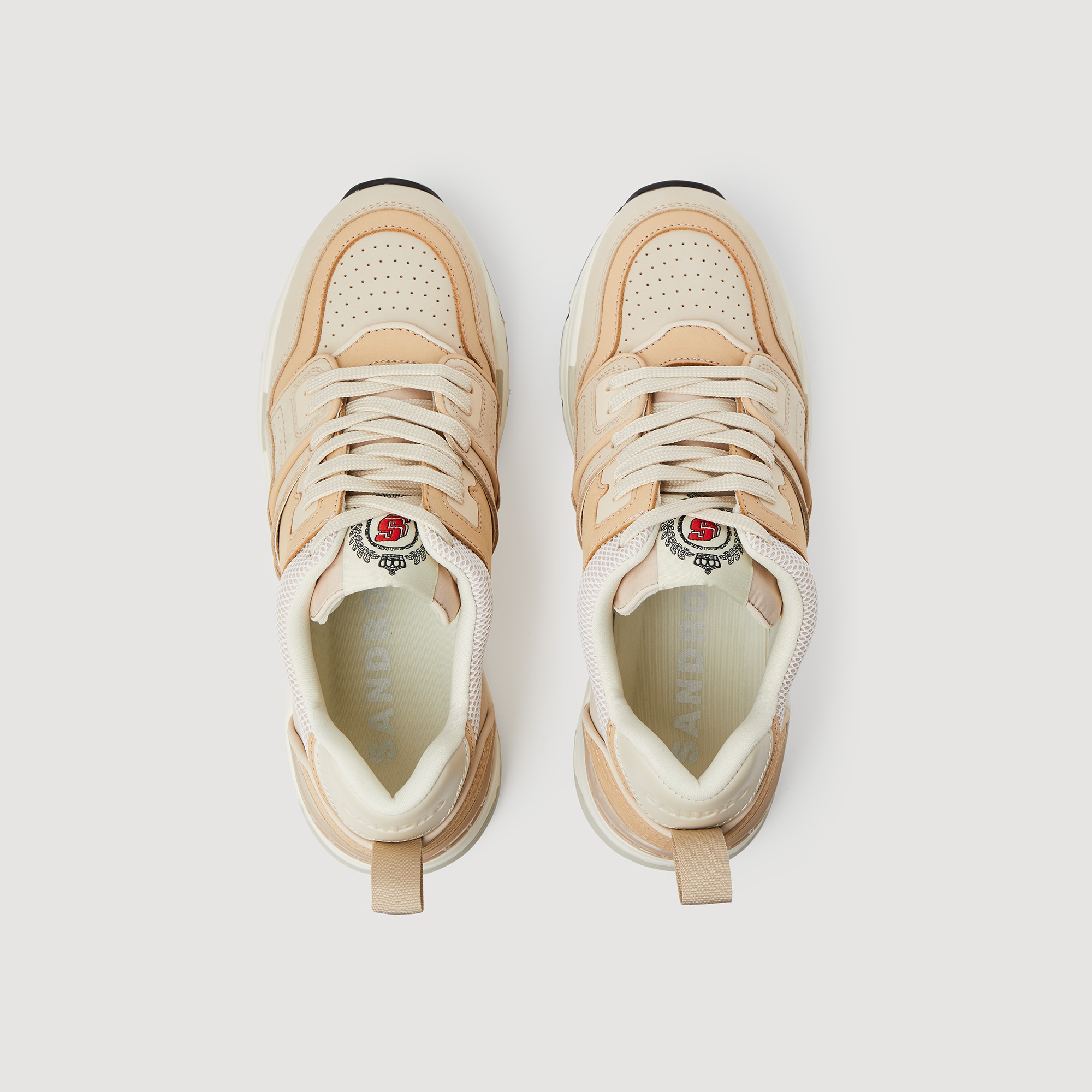 Mixed-material sneakers - 3