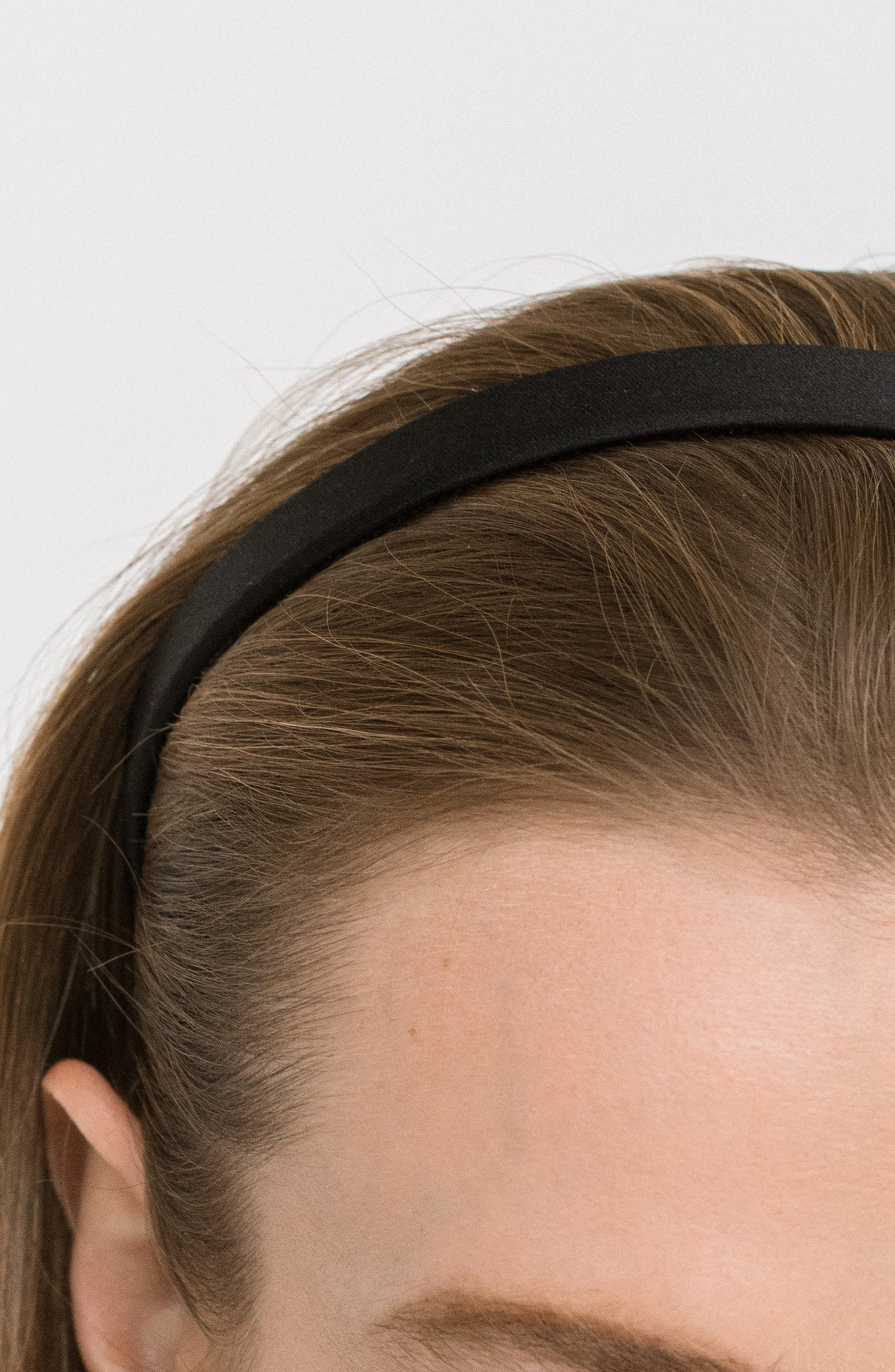 Jennifer Behr Lucy Satin Headband in Black at Nordstrom - 3