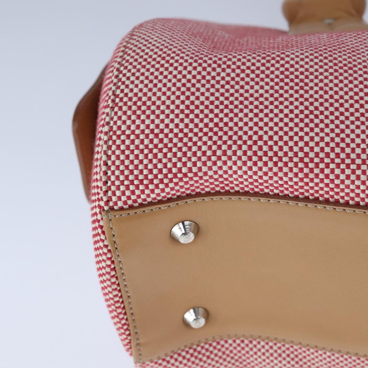 Burberry Hand Bag Canvas Red - 15