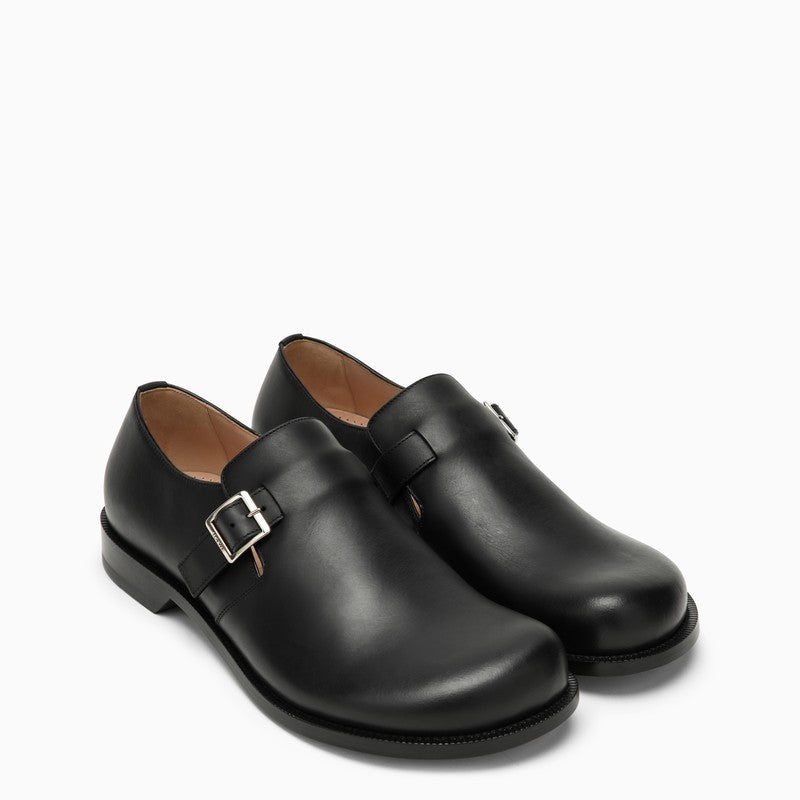 Loewe Campo Black Calfskin Derby With Buckle Men - 2