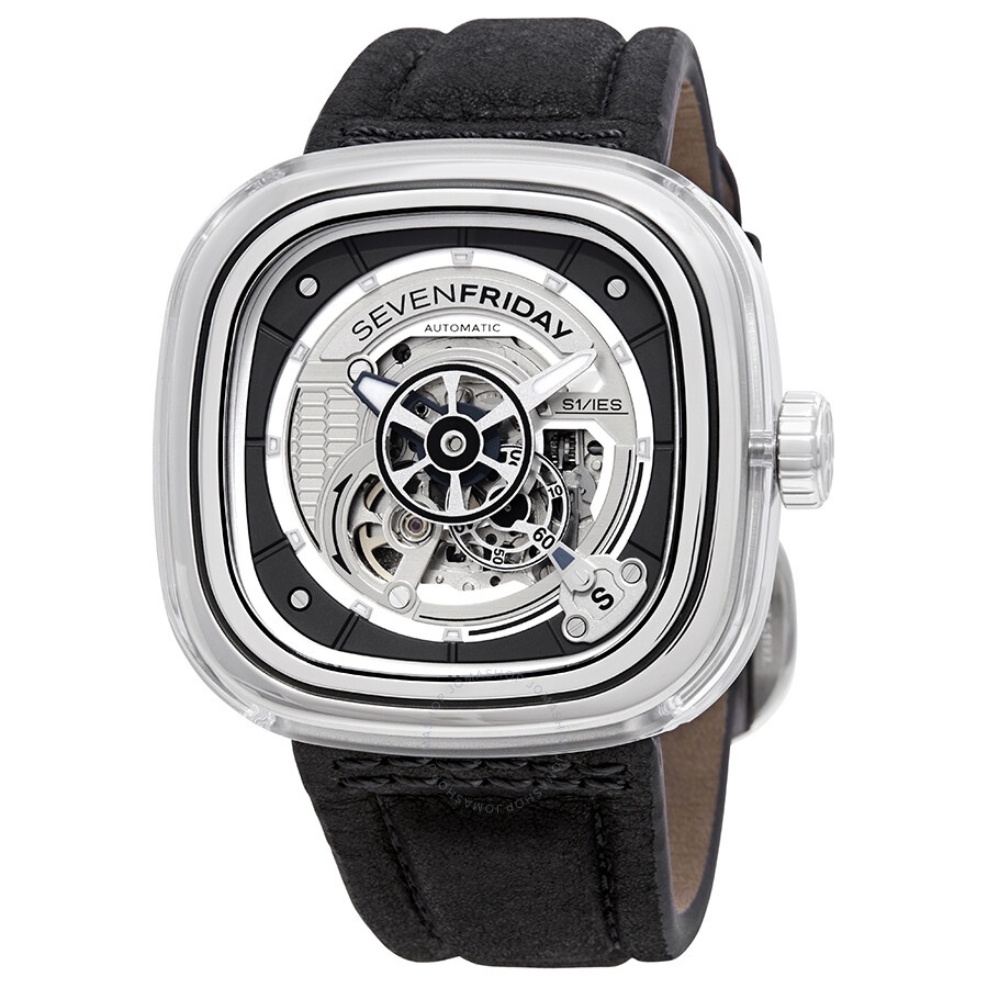 Sevenfriday - Sevenfriday S-Series Rhodium Dial Automatic Men's Watch S1/01 - 1