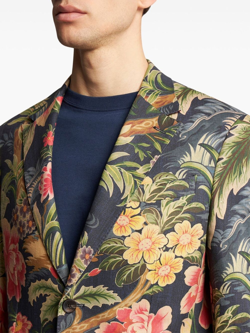 floral-print single-breasted blazer 4