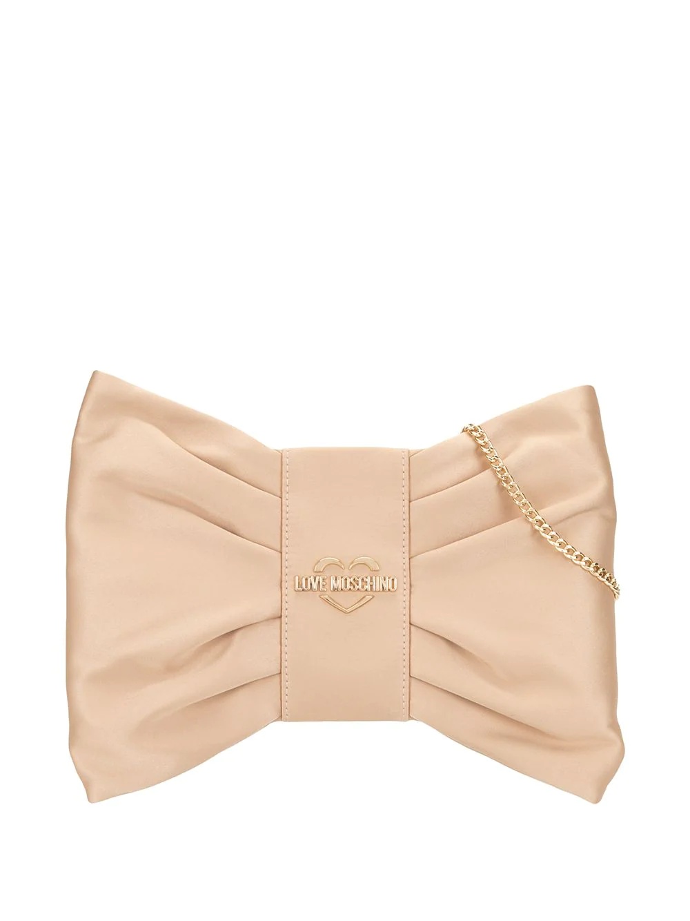 satin bow clutch - 1