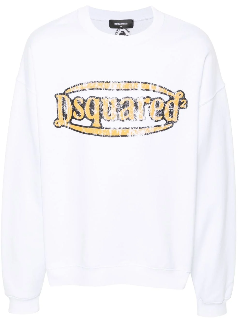 logo-print cotton sweatshirt - 1