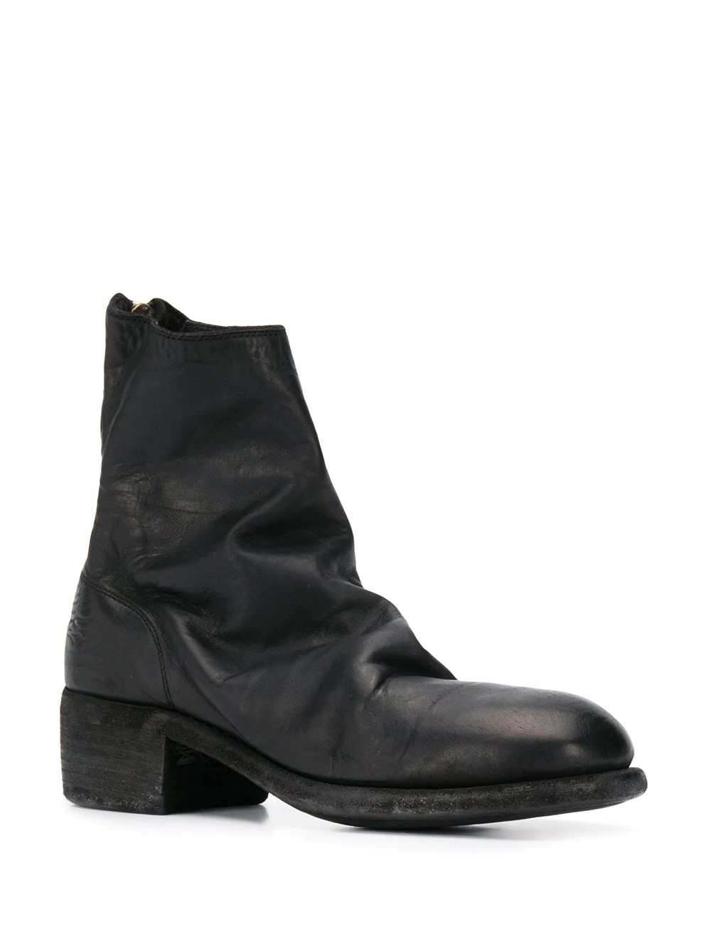 cracked-effect ankle boots - 2