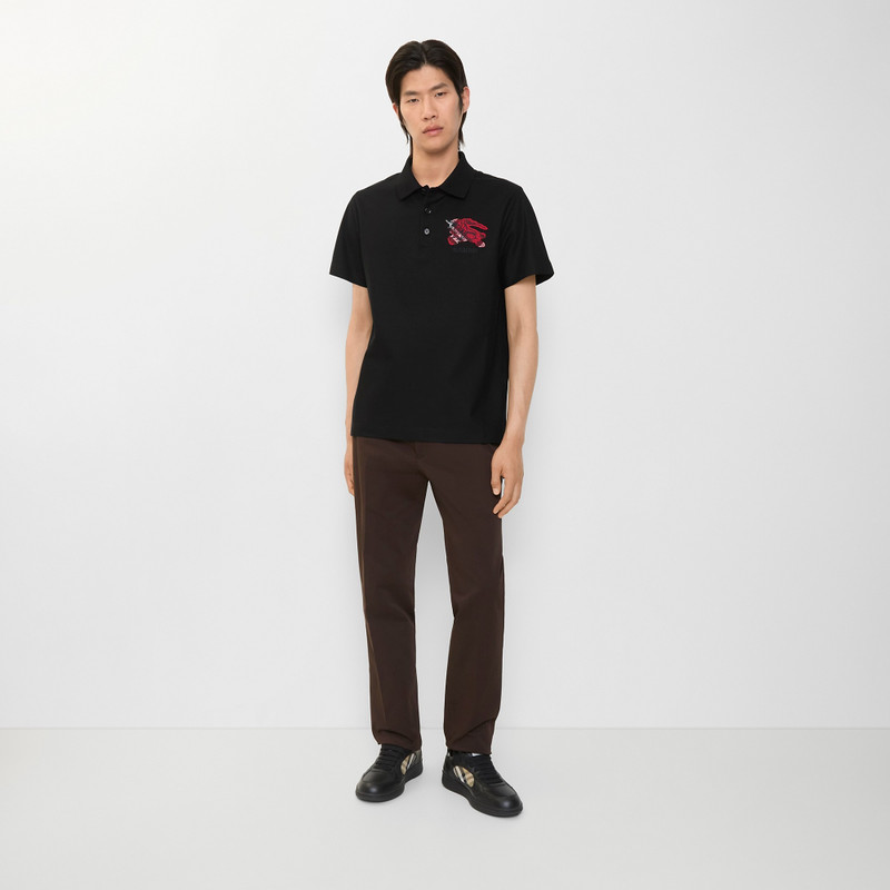 Burberry EKD Check Cotton Polo Shirt outlook