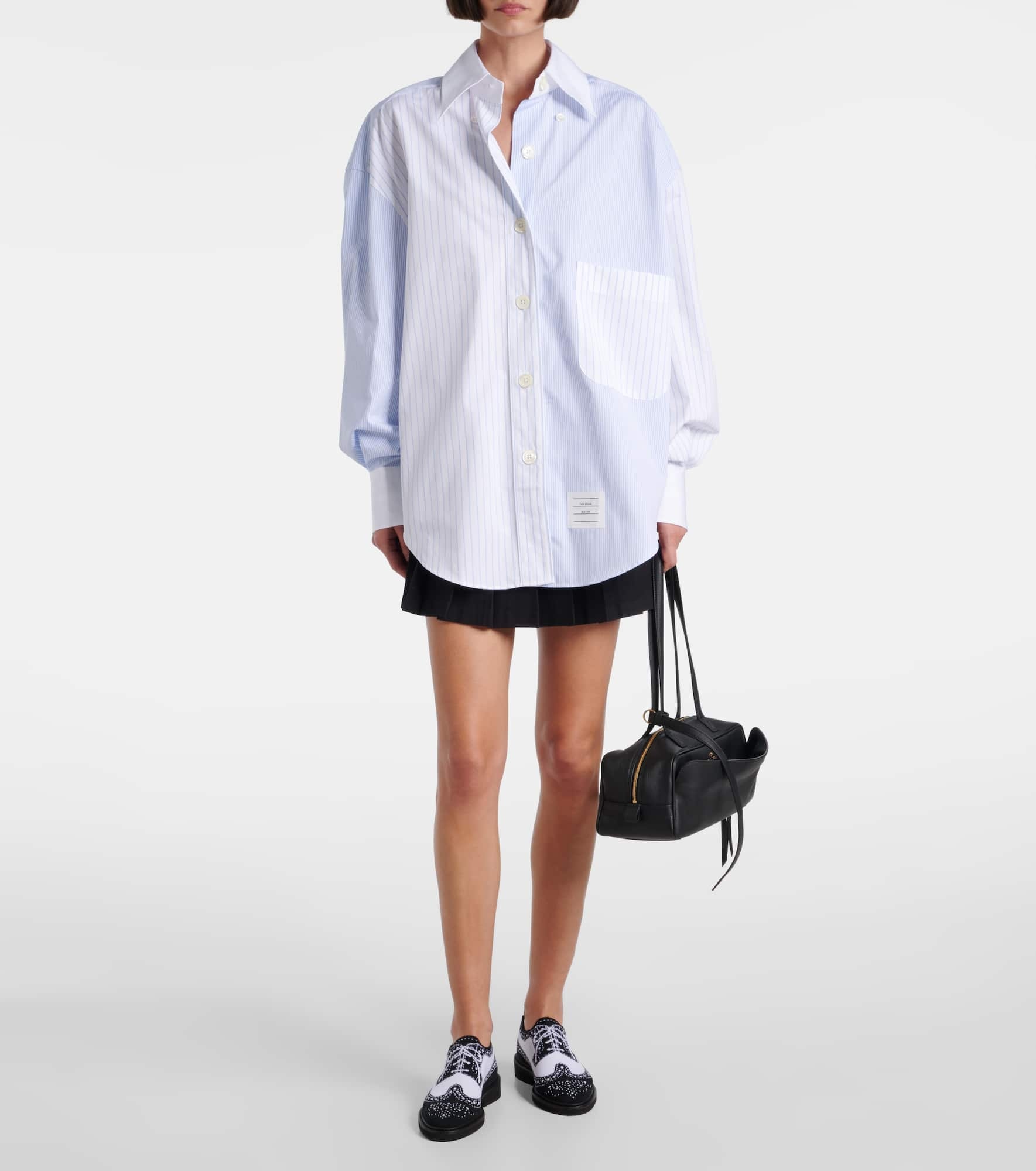 Pinstripe cotton poplin shirt - 2