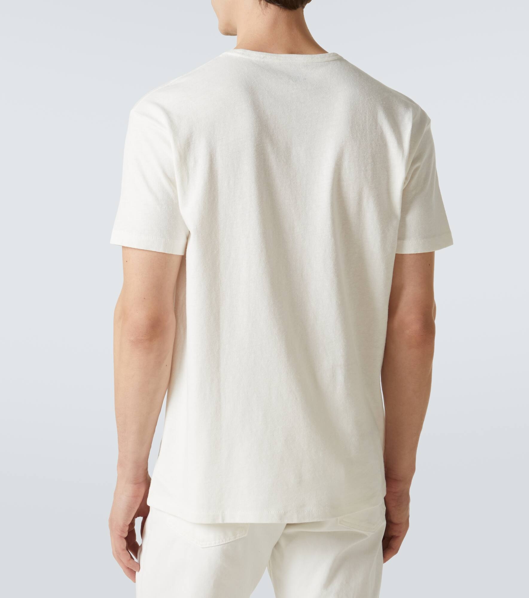 Printed cotton and hemp T-shirt - 4
