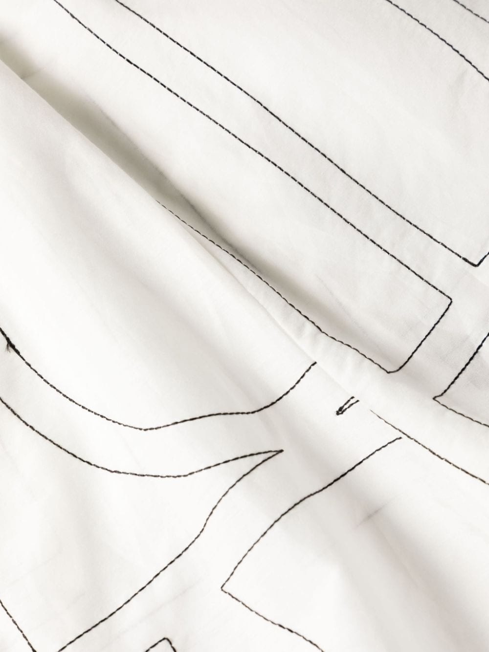 monogram-embroidered shorts - 3