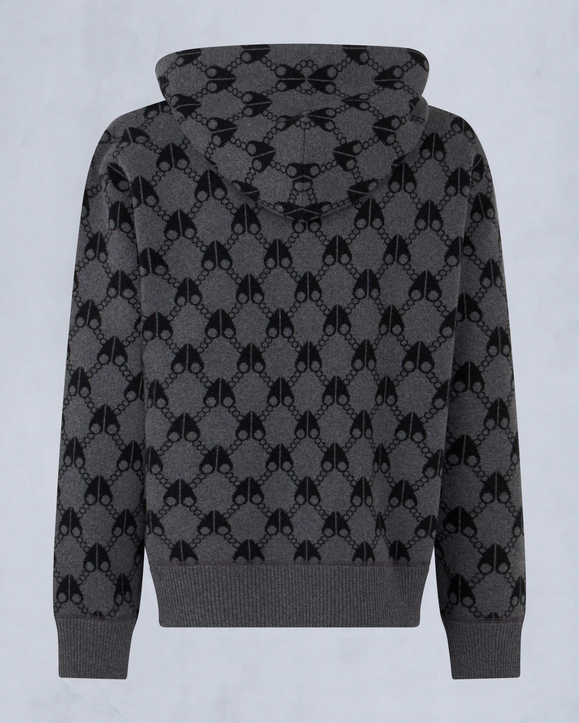 JOG FALLS CASHMERE-MERINO MONOGRAM HOODIE - 6