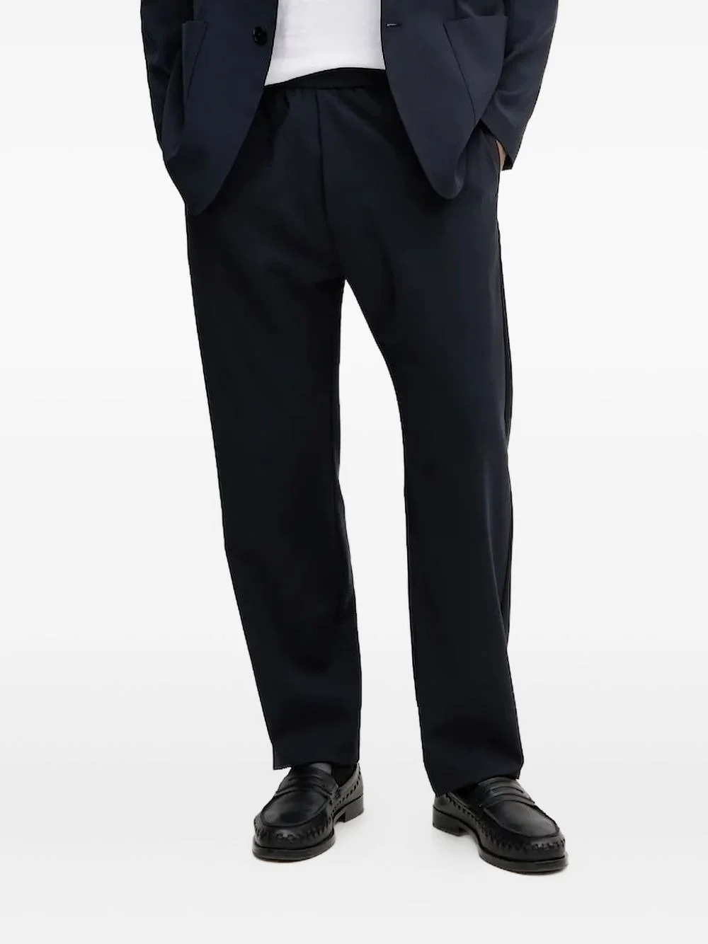 elastic-waistband trousers - 1