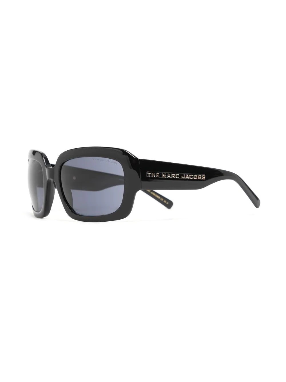 curved rectangular-frame sunglasses - 2