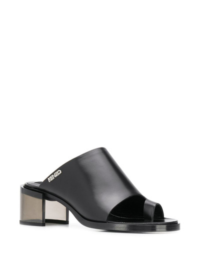 KENZO toe-strap plexiglass-heel sandals outlook