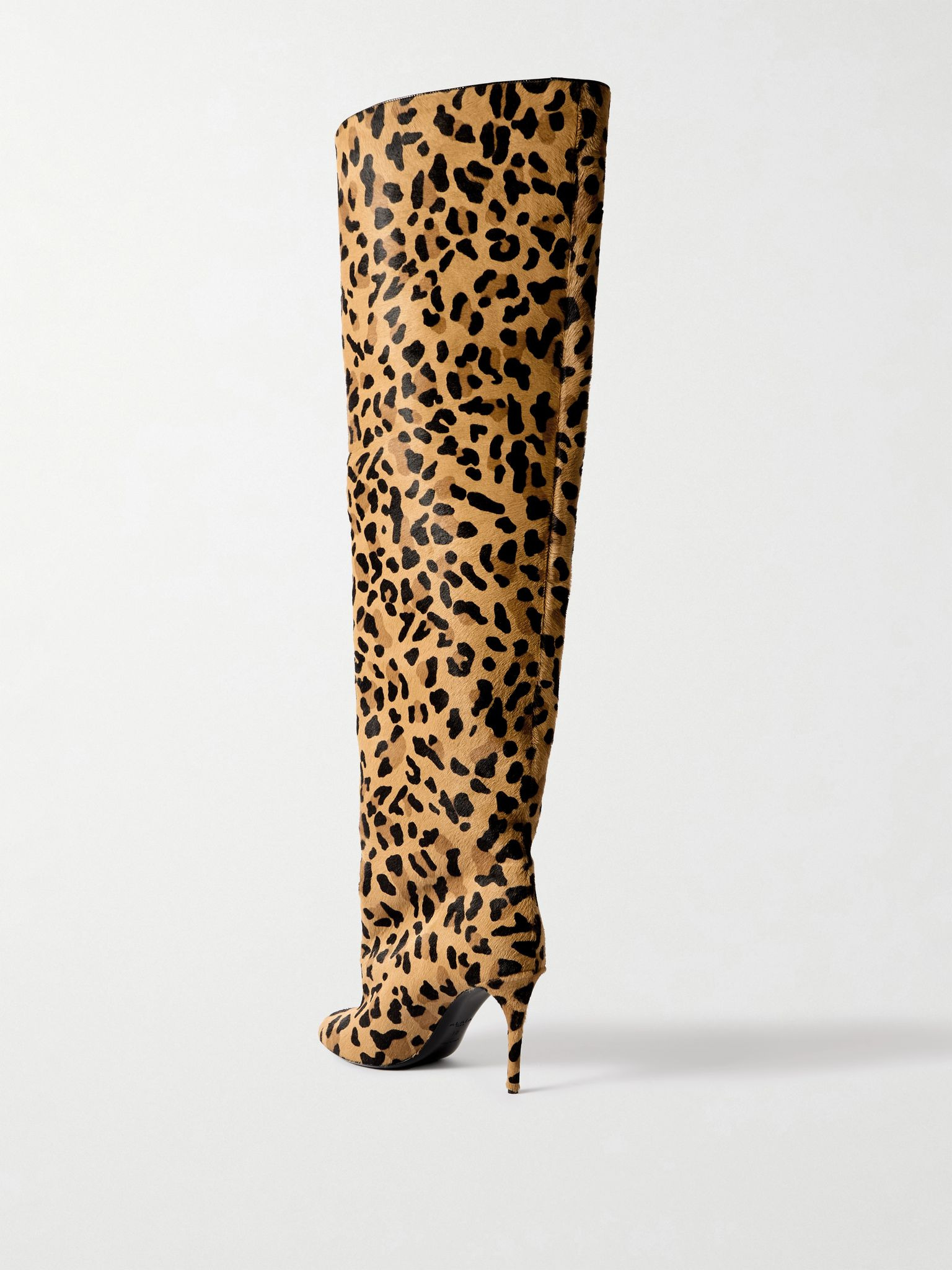 Leopard-print calf hair over-the-knee boots Leopard print - 3