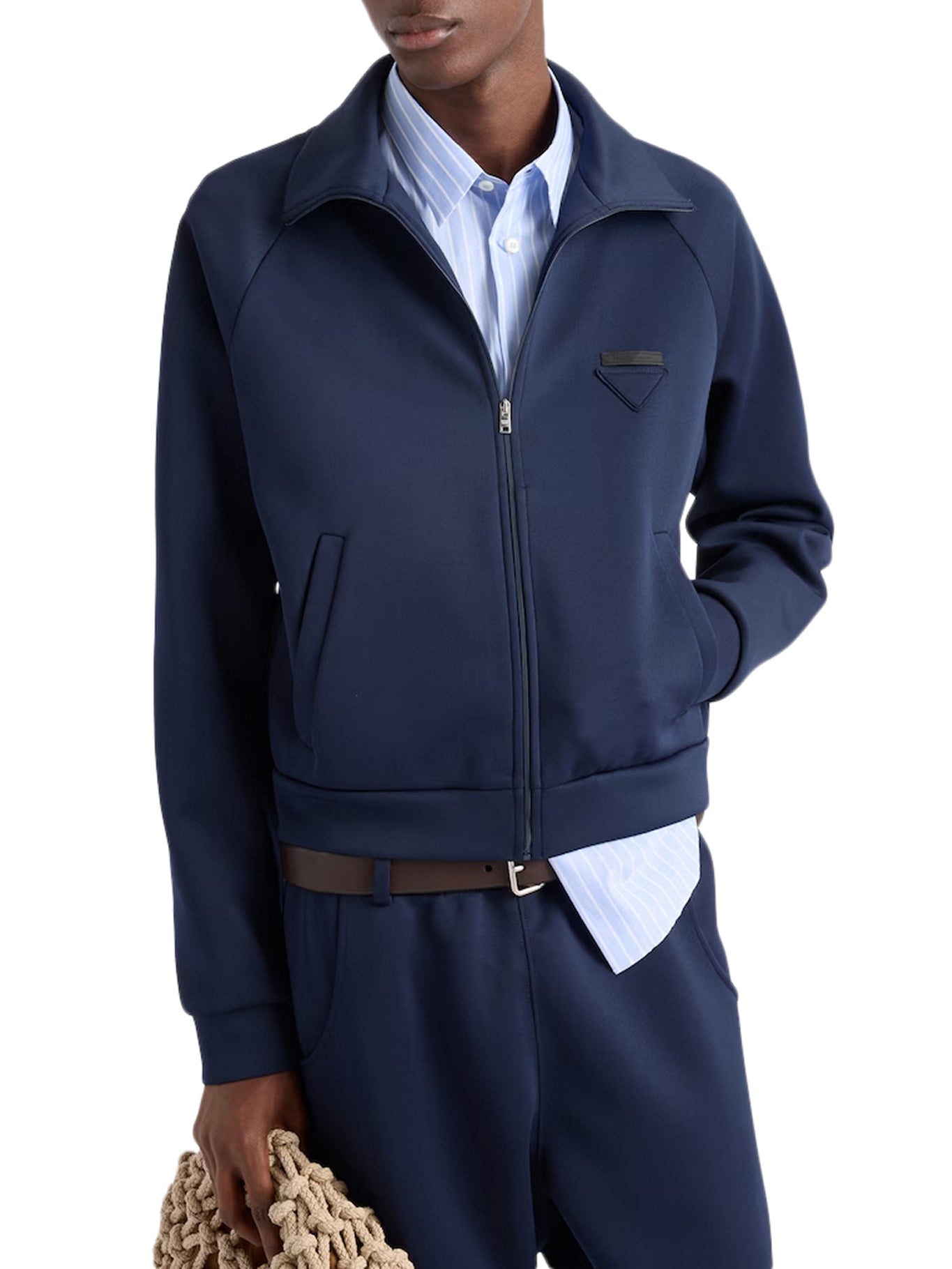 TECHNICAL FABRIC ZIP-UP SWEATSHIRT - 3