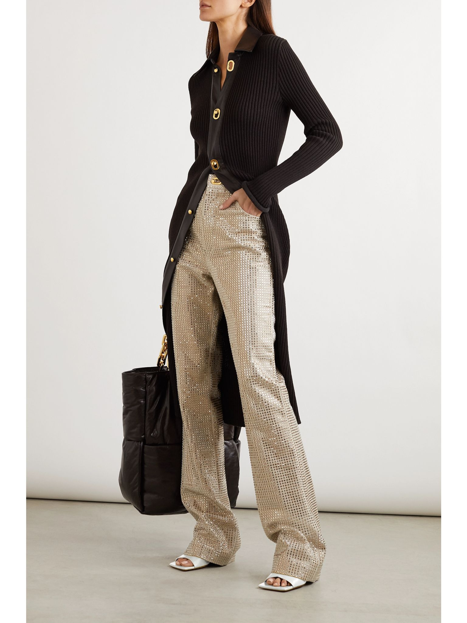 Leather mules White - 4
