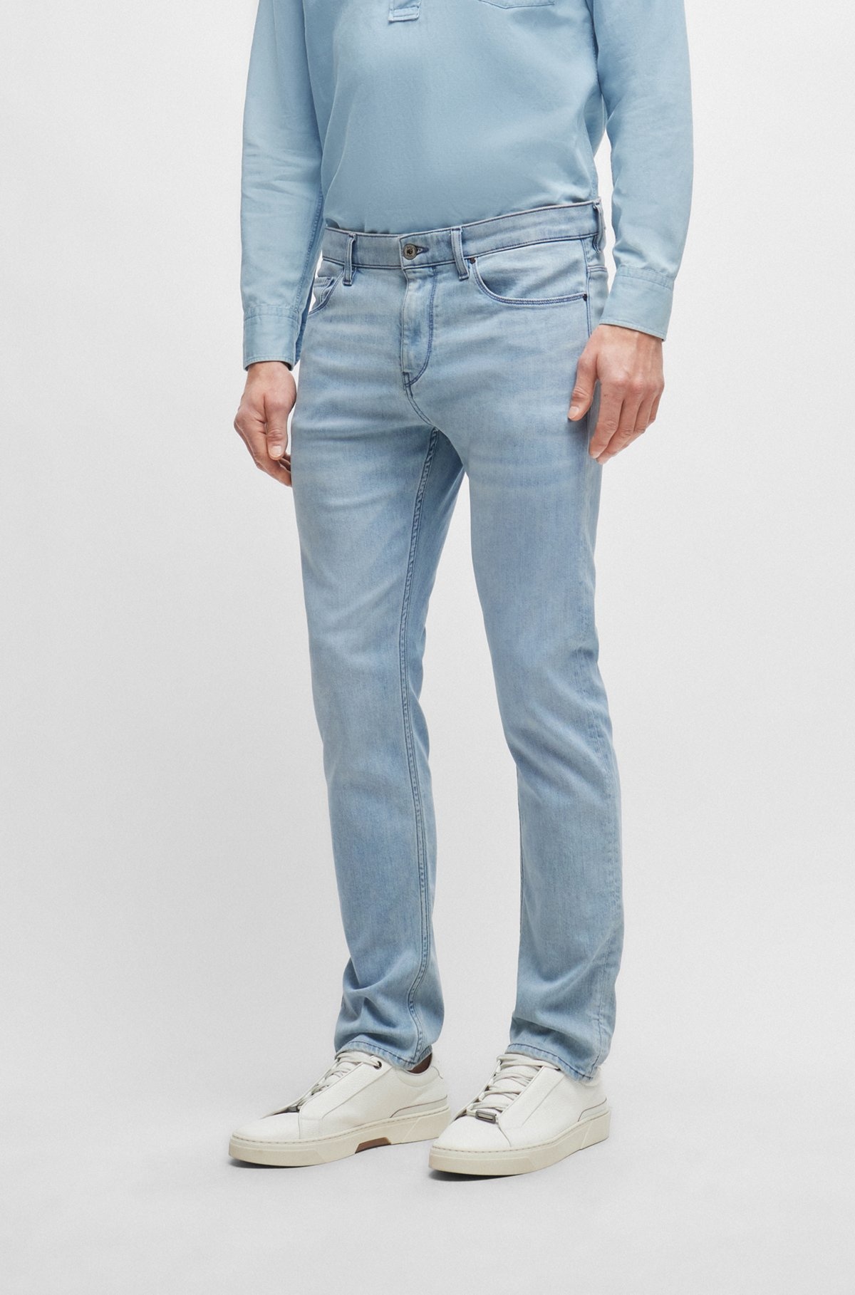 SLIM-FIT JEANS IN BLUE ITALIAN DENIM - 2