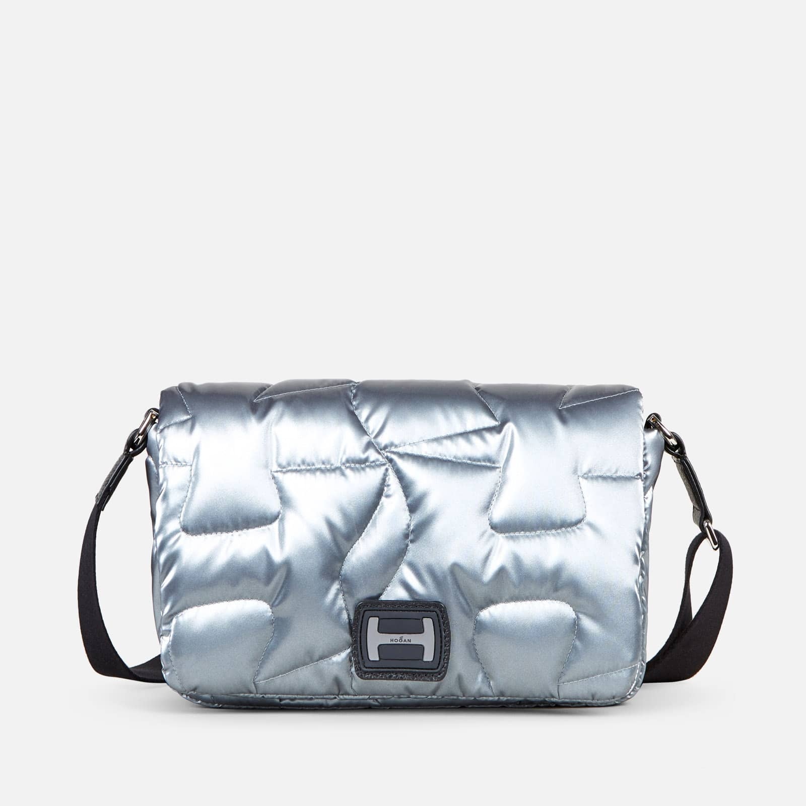 Quilted Crossbody Silver - 1