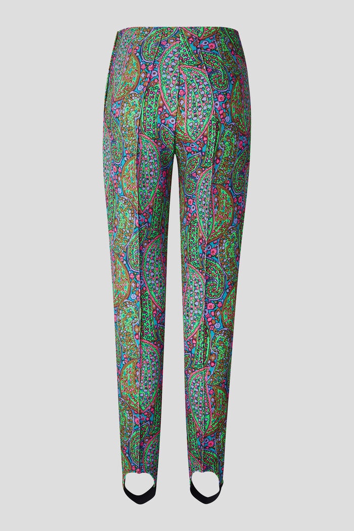 Elaini Stirrup pants in Green/Violet - 6