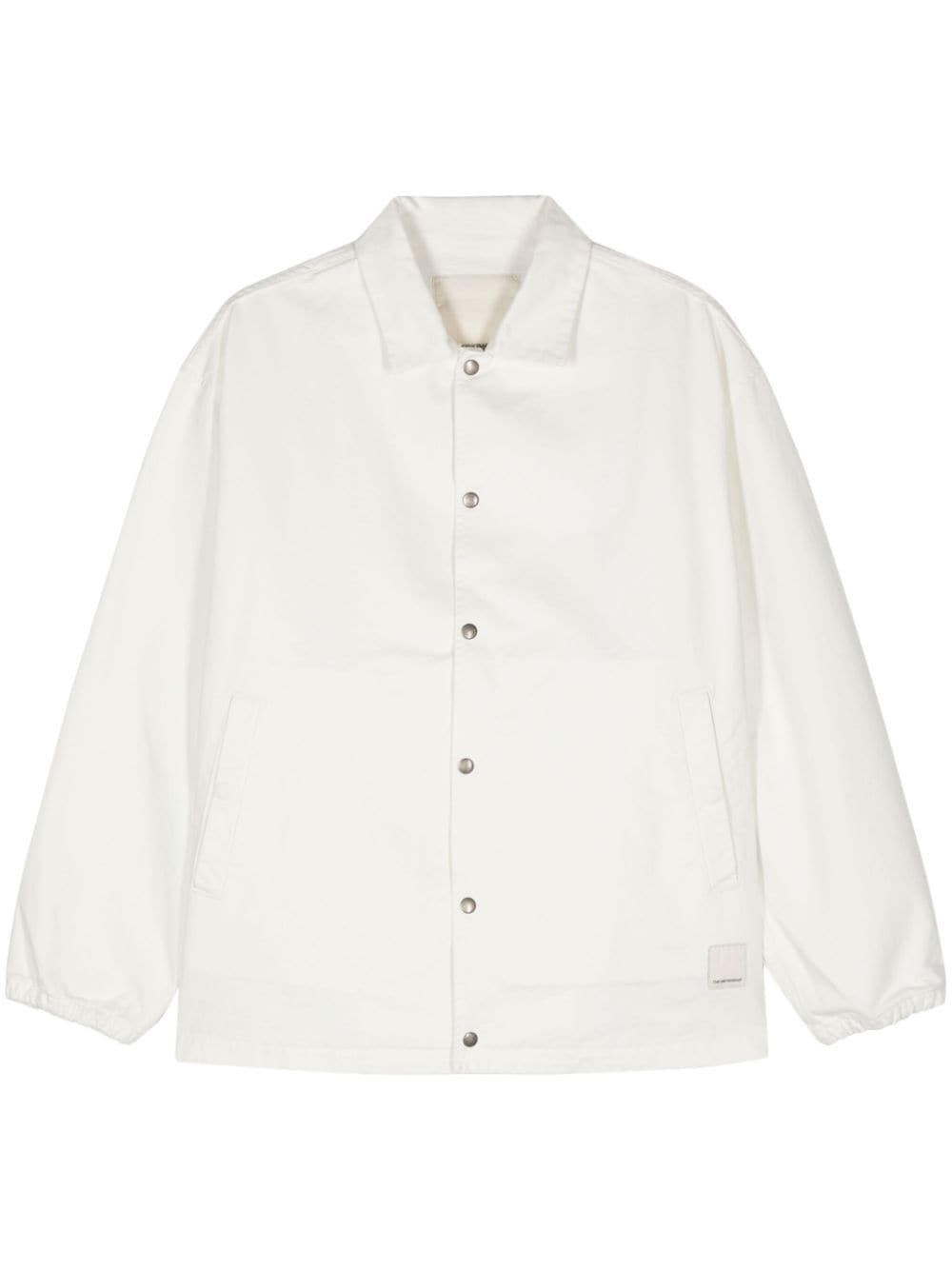 cotton twill shirt jacket - 1