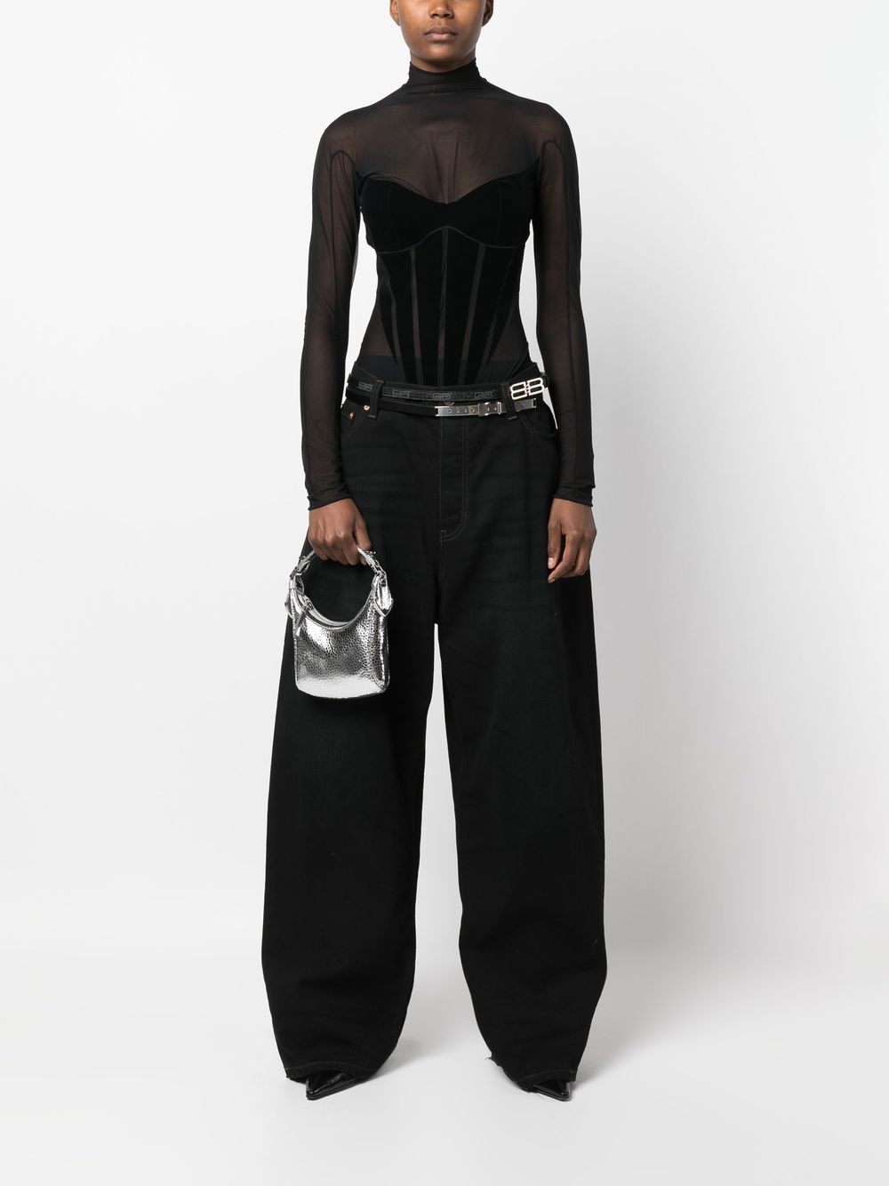 Cosmo metallic top-handle bag - 2