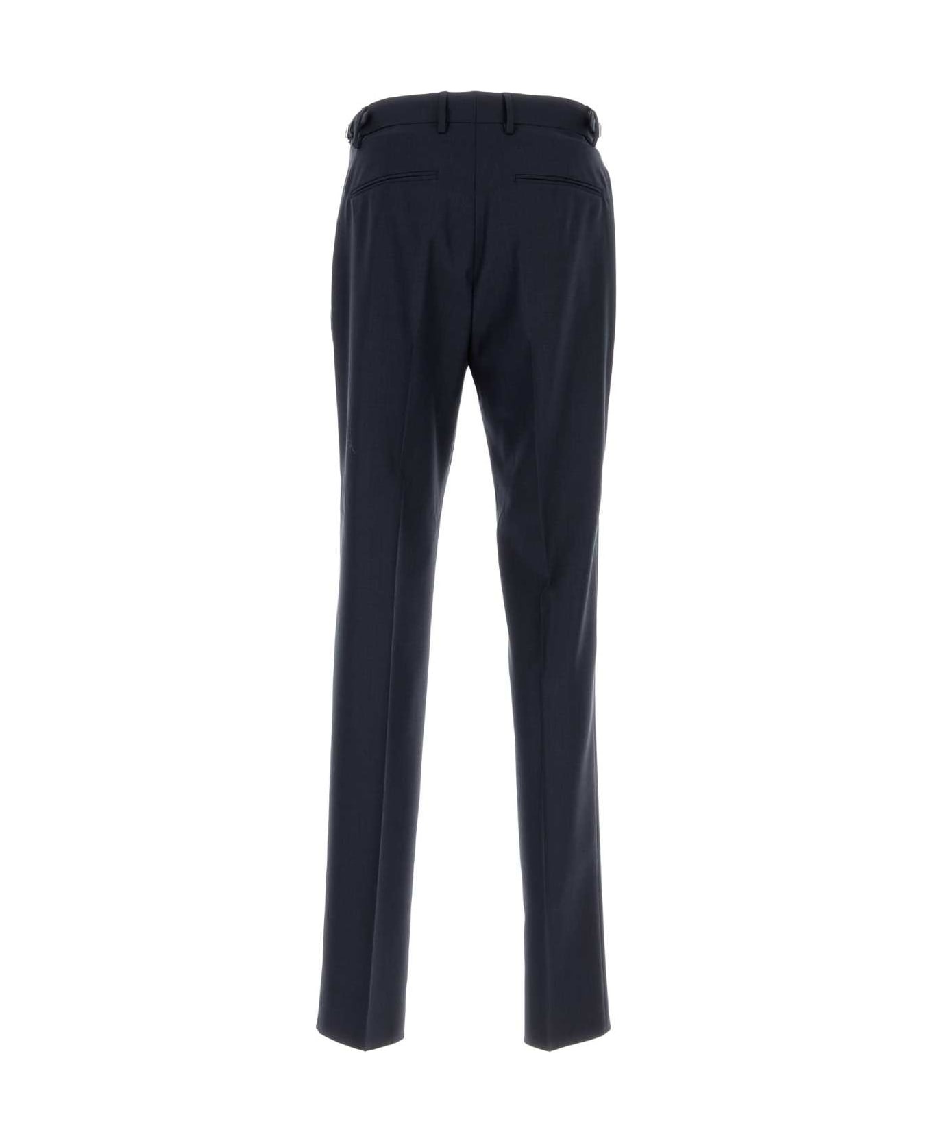Dark Blue Wool Pant - 2