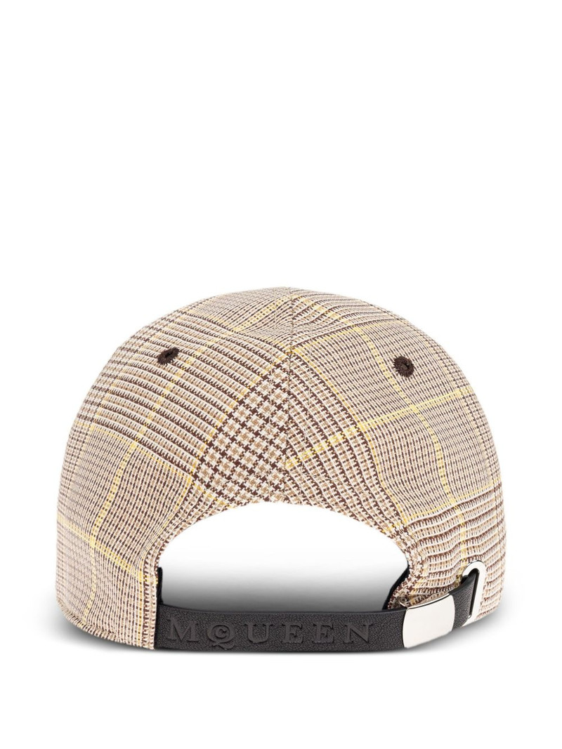 Alexander McQueen checked baseball cap outlook