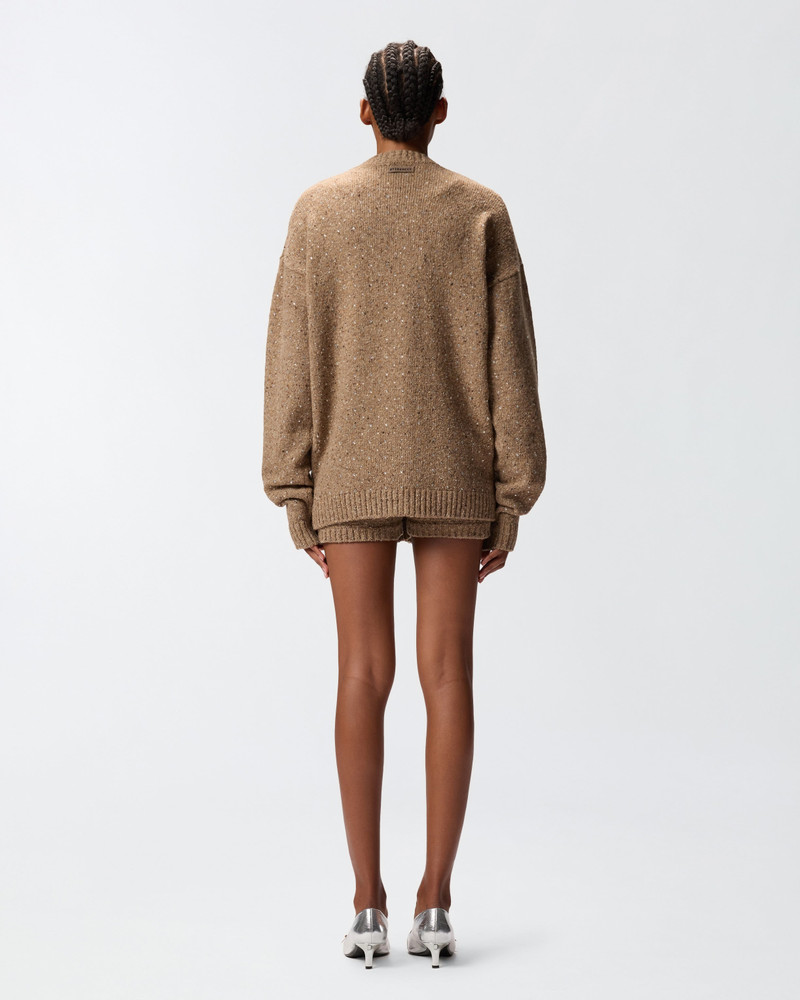 BOUCLÉ FABRIC CARDIGAN WITH RHINESTONES 5