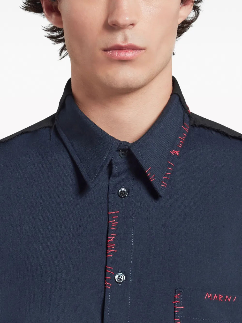 Marni Men Shirt With Inserts - 4