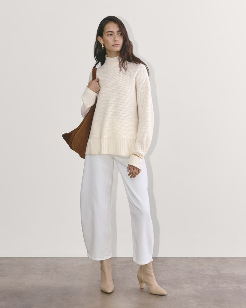 THE HONEYCOMB FUNNEL NECK IN WOOL CASHMERE 5