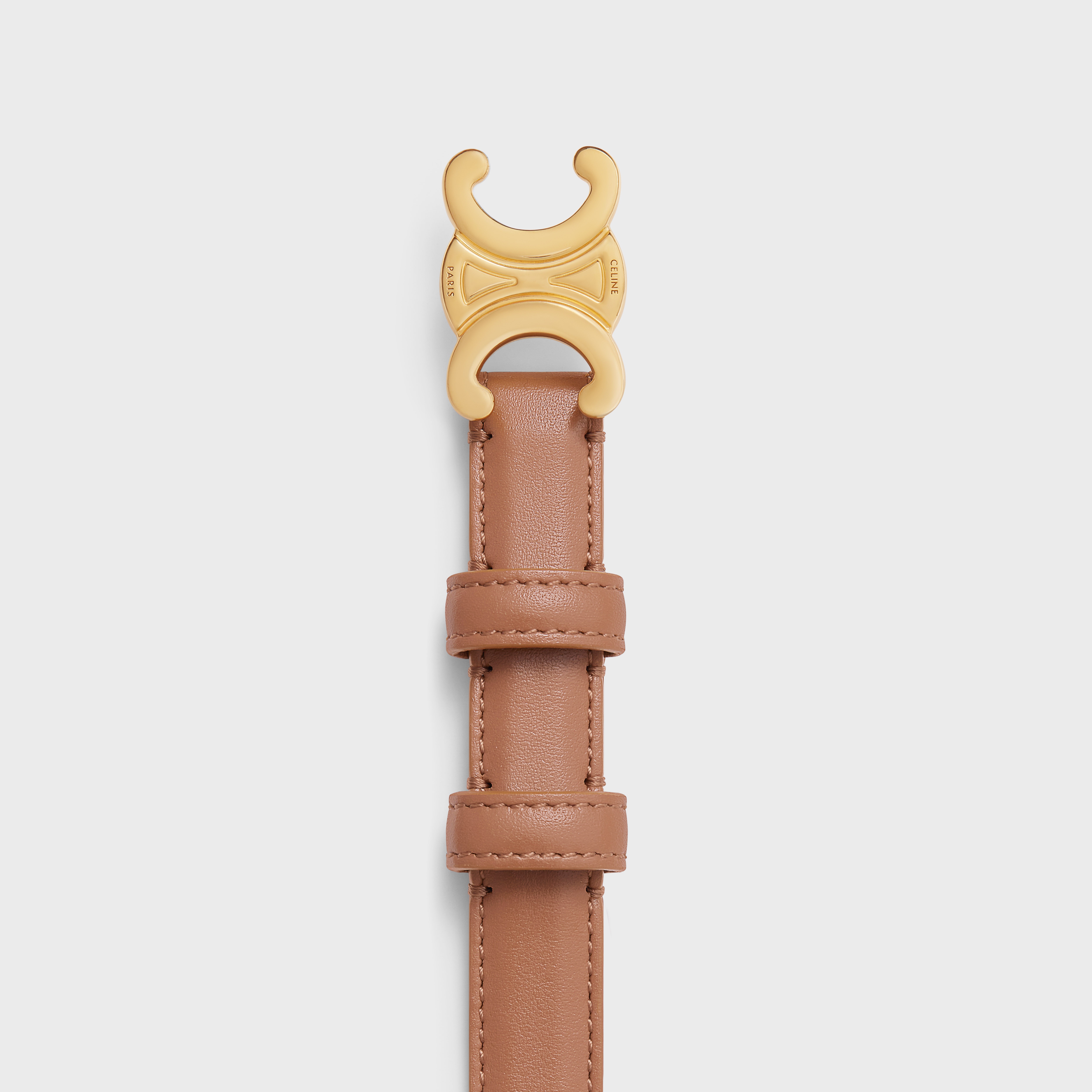 Small Triomphe Belt in Smooth Calfskin - 2