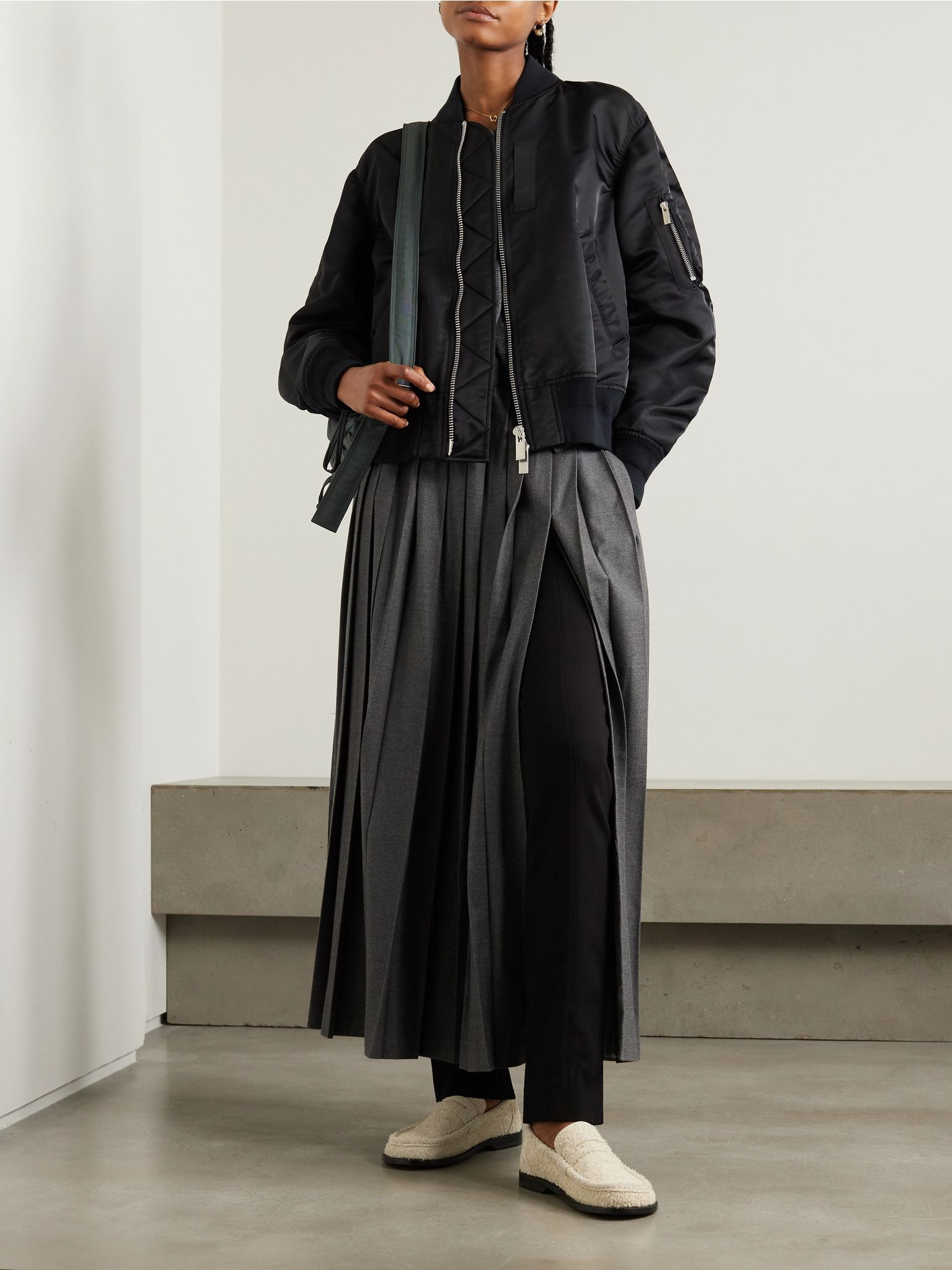 MA-1 shell bomber jacket Black - 2