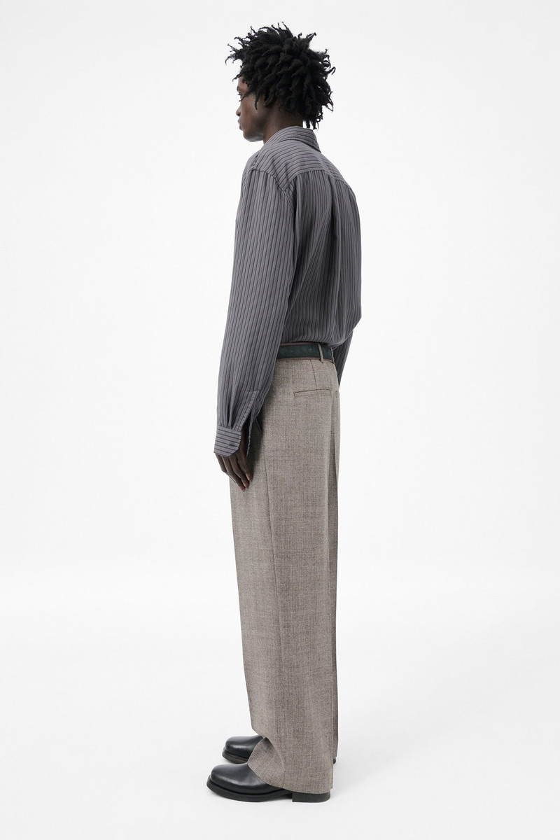Borrowed Chino Brown Natural Herringbone 4