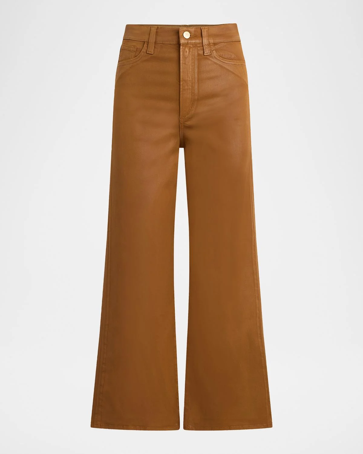 The Mia Wide-Leg Coated Jeans - 1
