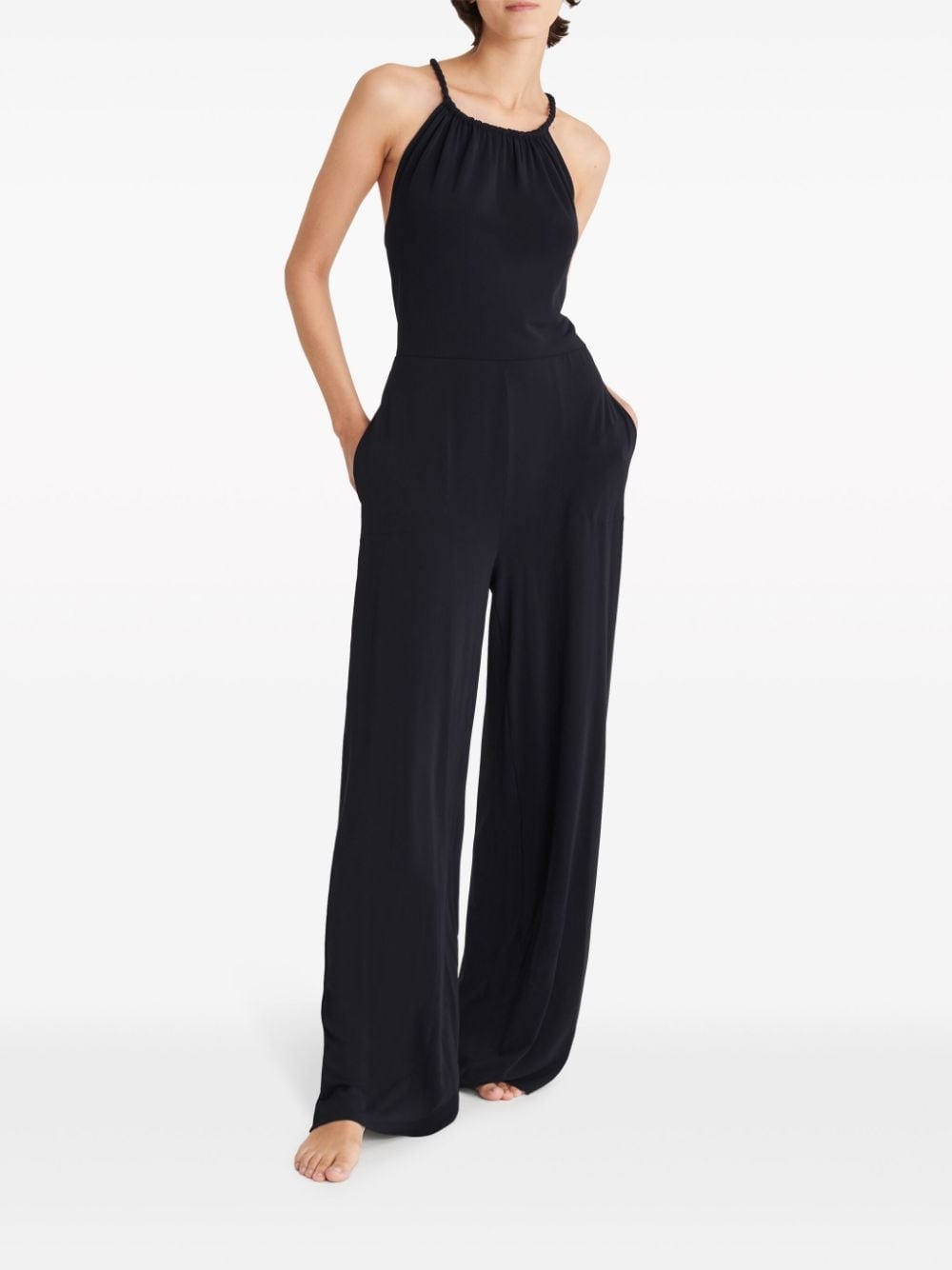 sleeveless stretch jumpsuit - 2