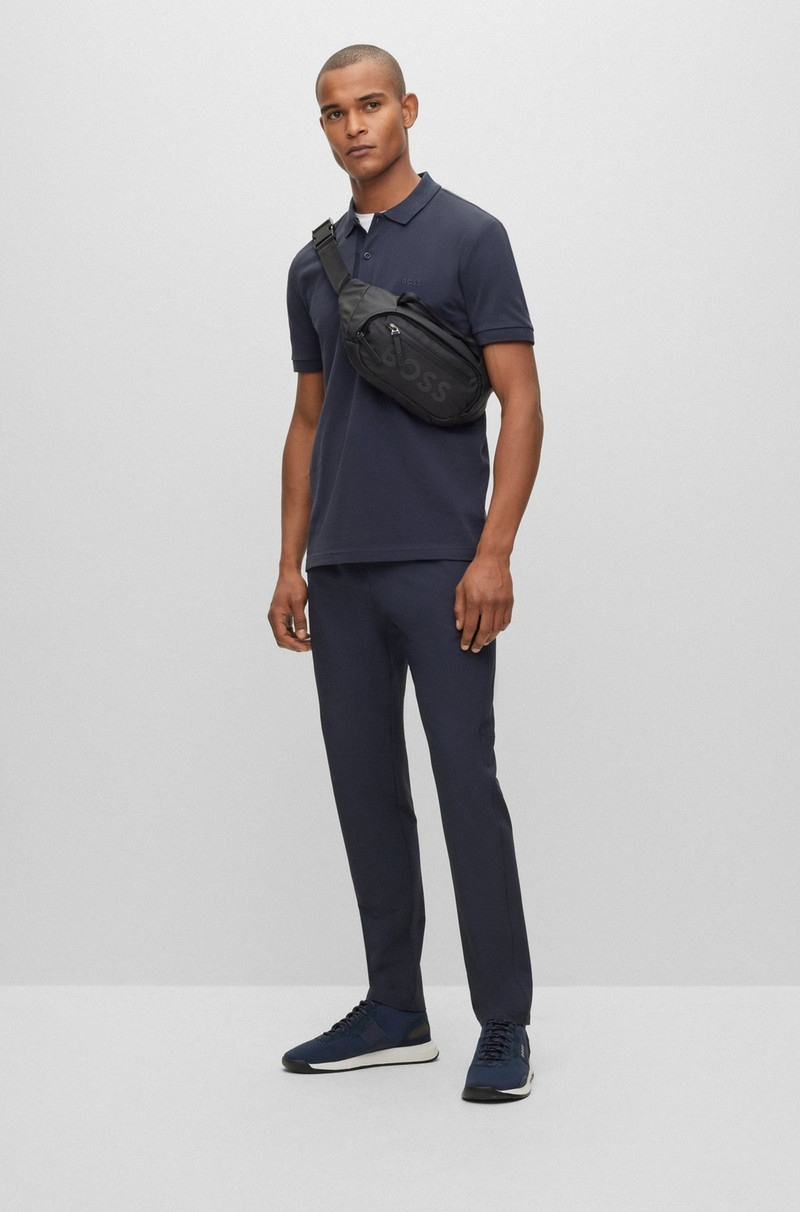 BOSS COTTON-PIQUÉ SLIM-FIT POLO SHIRT WITH LOGO DETAILS outlook