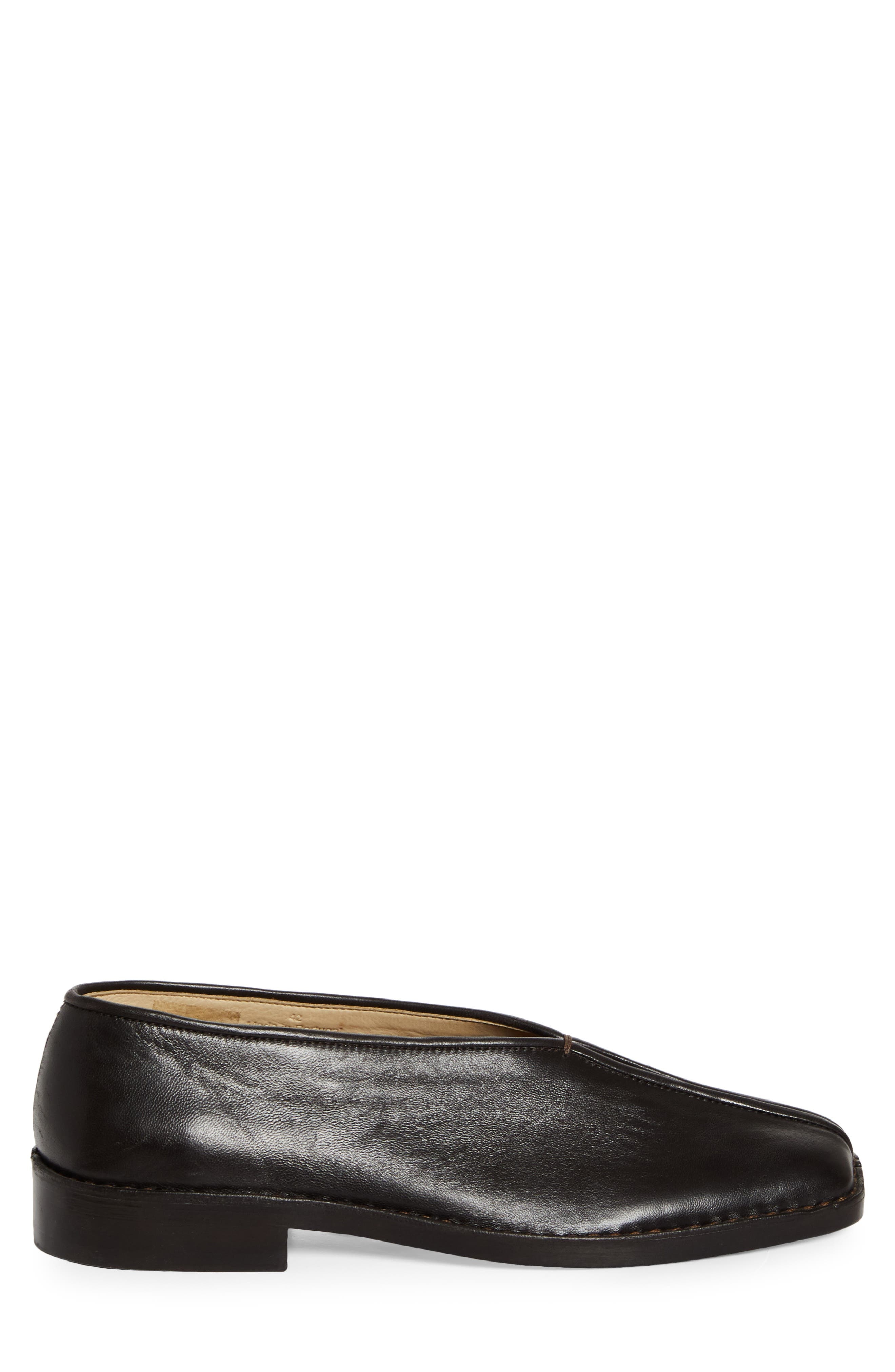 Lemaire Flat Piped Slippers Slip-On in Dark Chocolate Br490 at Nordstrom - 4