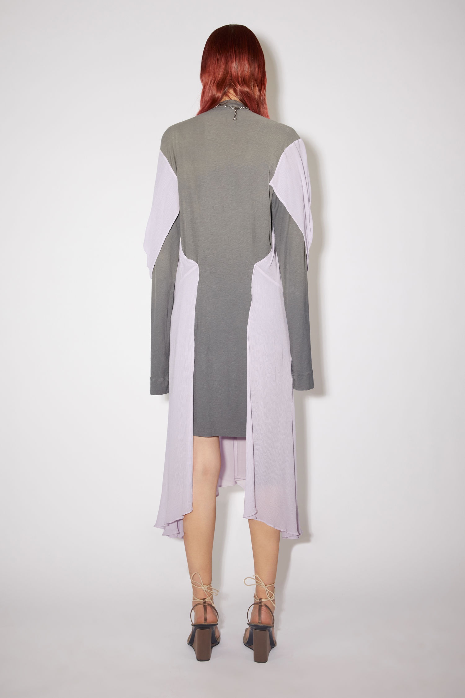 ライラックパープル Studios Acne レイヤードドレス ライラックパープル Studios Acne レイヤードドレス